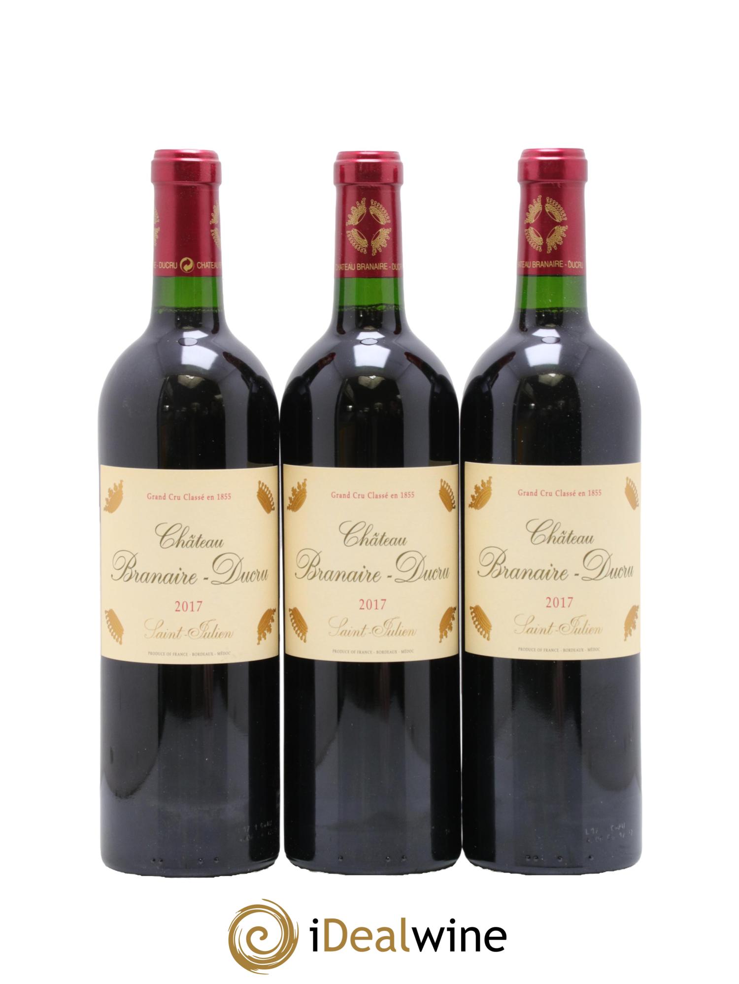 Château Branaire Ducru 4ème Grand Cru Classé 2017 - Posten von 3 Flaschen - 0
