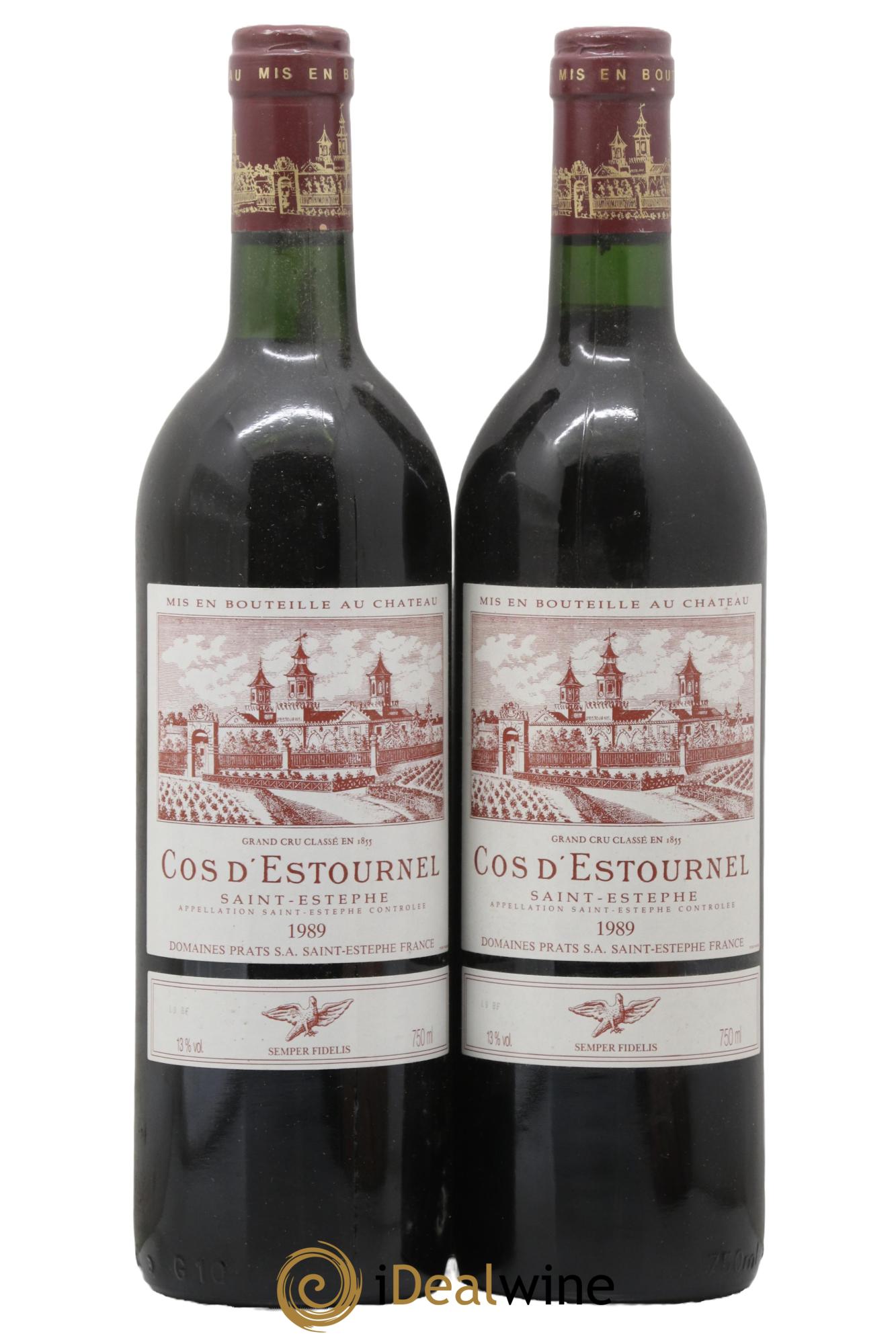 Cos d'Estournel 2ème Grand Cru Classé 1989 - Posten von 2 Flaschen - 0