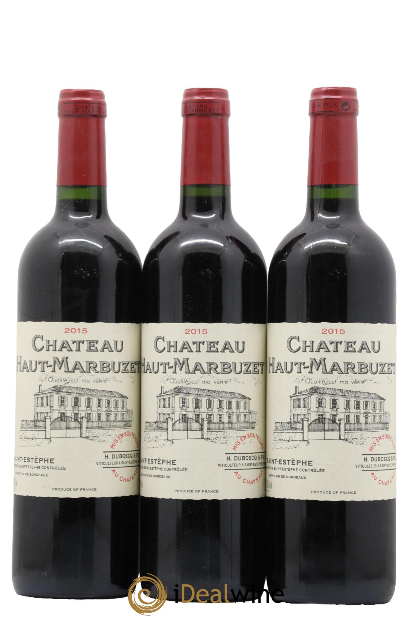 Château Haut Marbuzet 2015 - Lot de 3 bouteilles - 0