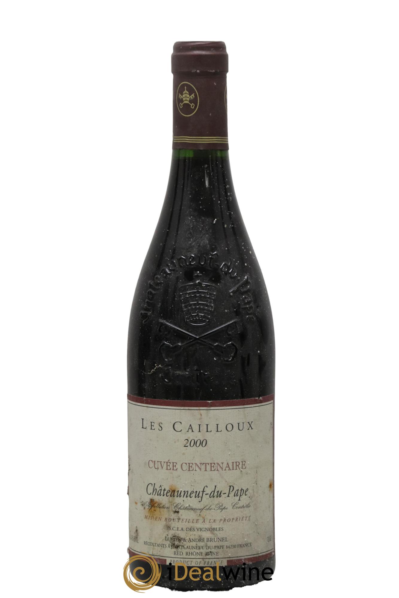 Châteauneuf-du-Pape Les Cailloux Cuvée Centenaire André Brunel 2000 - Lot de 1 bouteille - 0