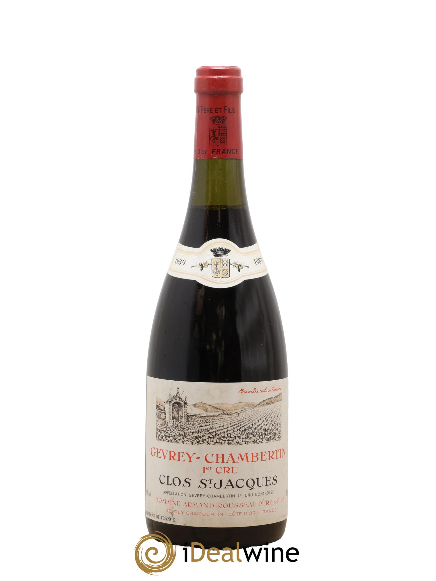 Gevrey-Chambertin 1er Cru Clos Saint-Jacques Armand Rousseau (Domaine) 1989 - Lot de 1 bouteille - 0