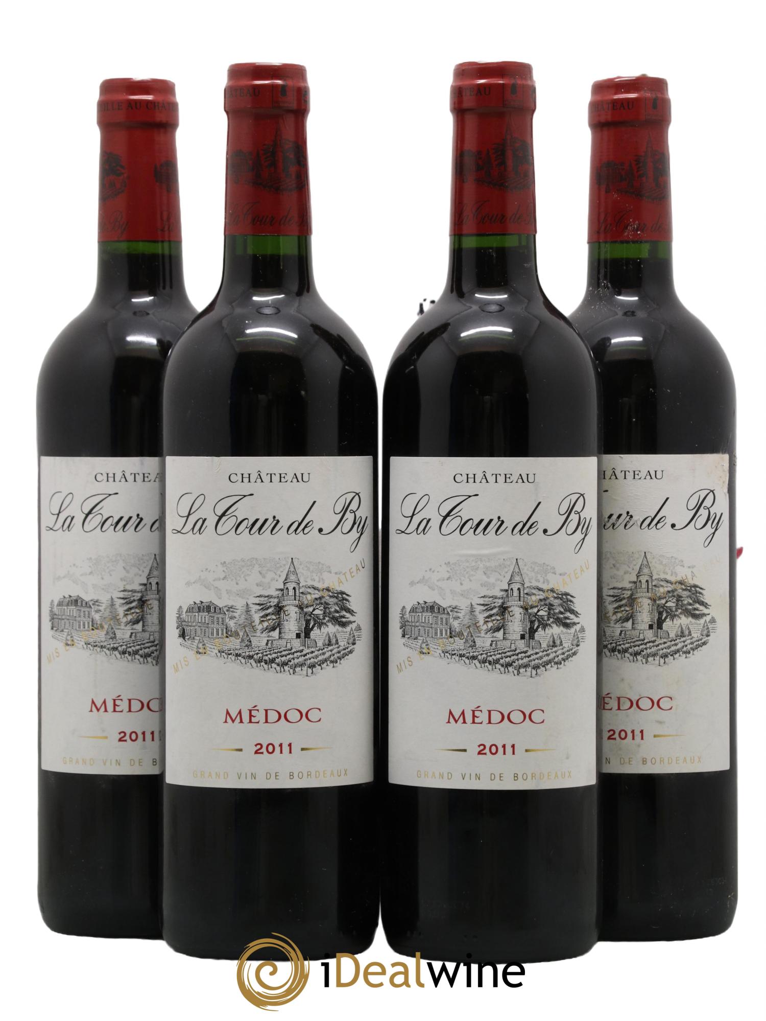 Château La Tour de By Cru Bourgeois 2011 - Lot de 4 bouteilles - 0