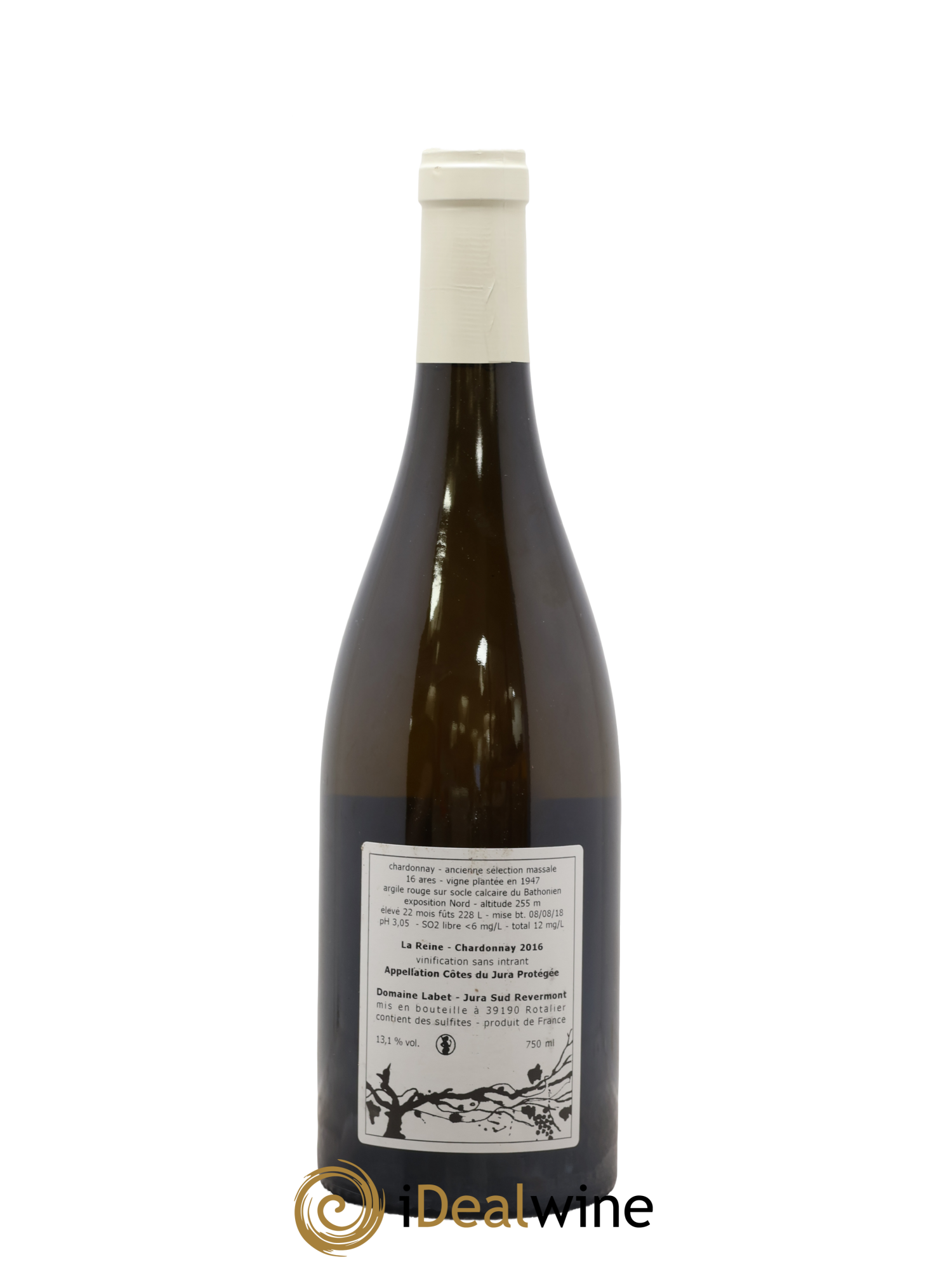 Côtes du Jura Chardonnay La Reine Romain - Julien - Charline Labet 2016 - Lotto di 1 bottiglia - 1