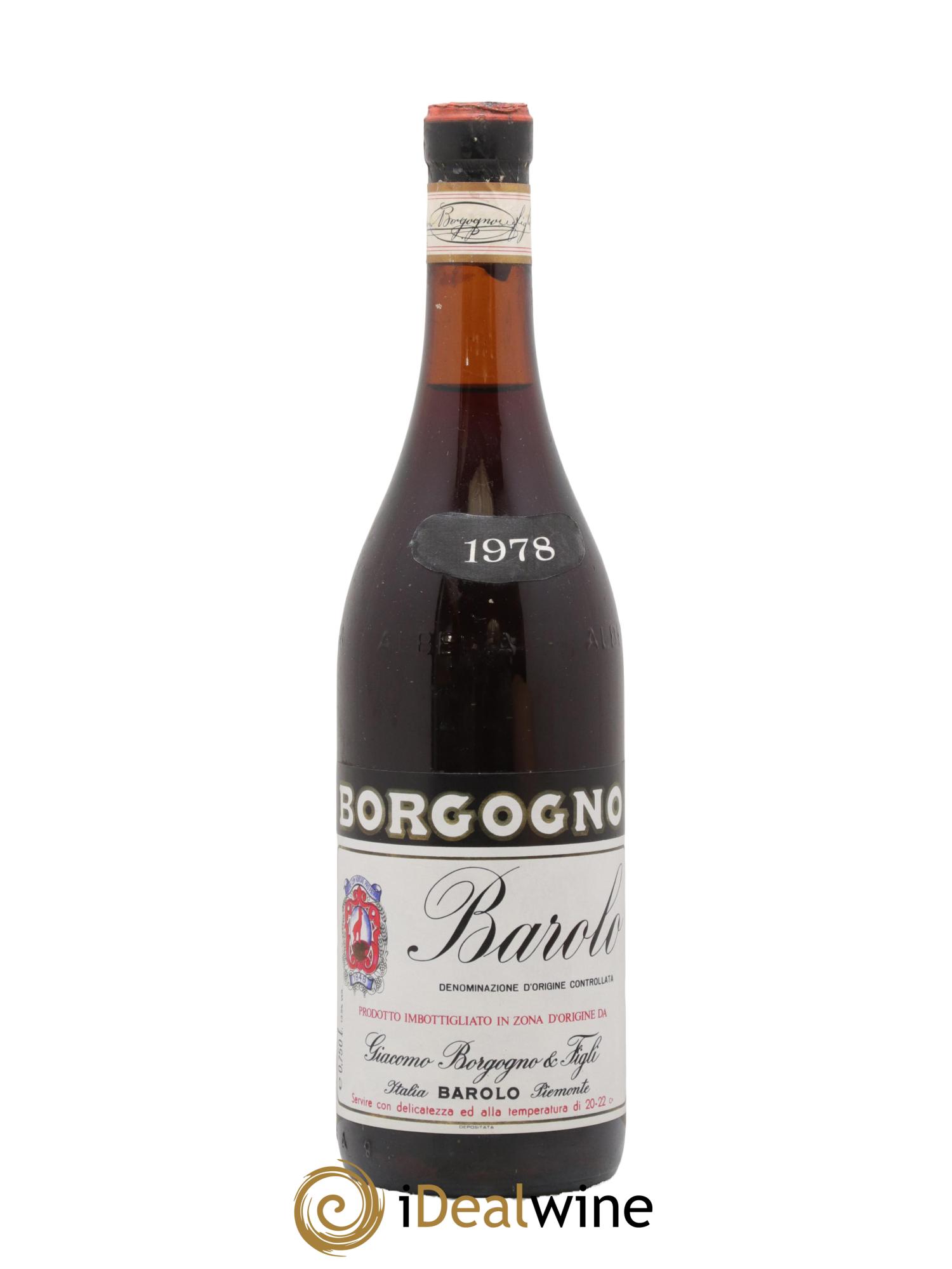 Barolo DOCG Giacomo Borgogno 1978 - Lot de 1 bouteille - 0