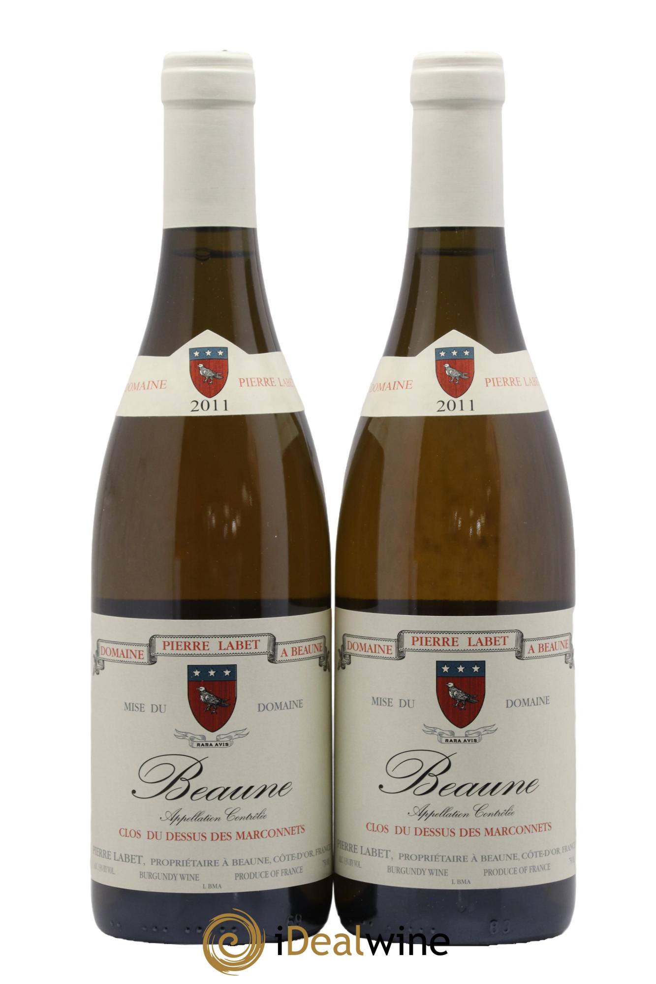 Beaune Clos du dessus des Marconnets Pierre Labet 2011 - Lotto di 2 bottiglie - 0