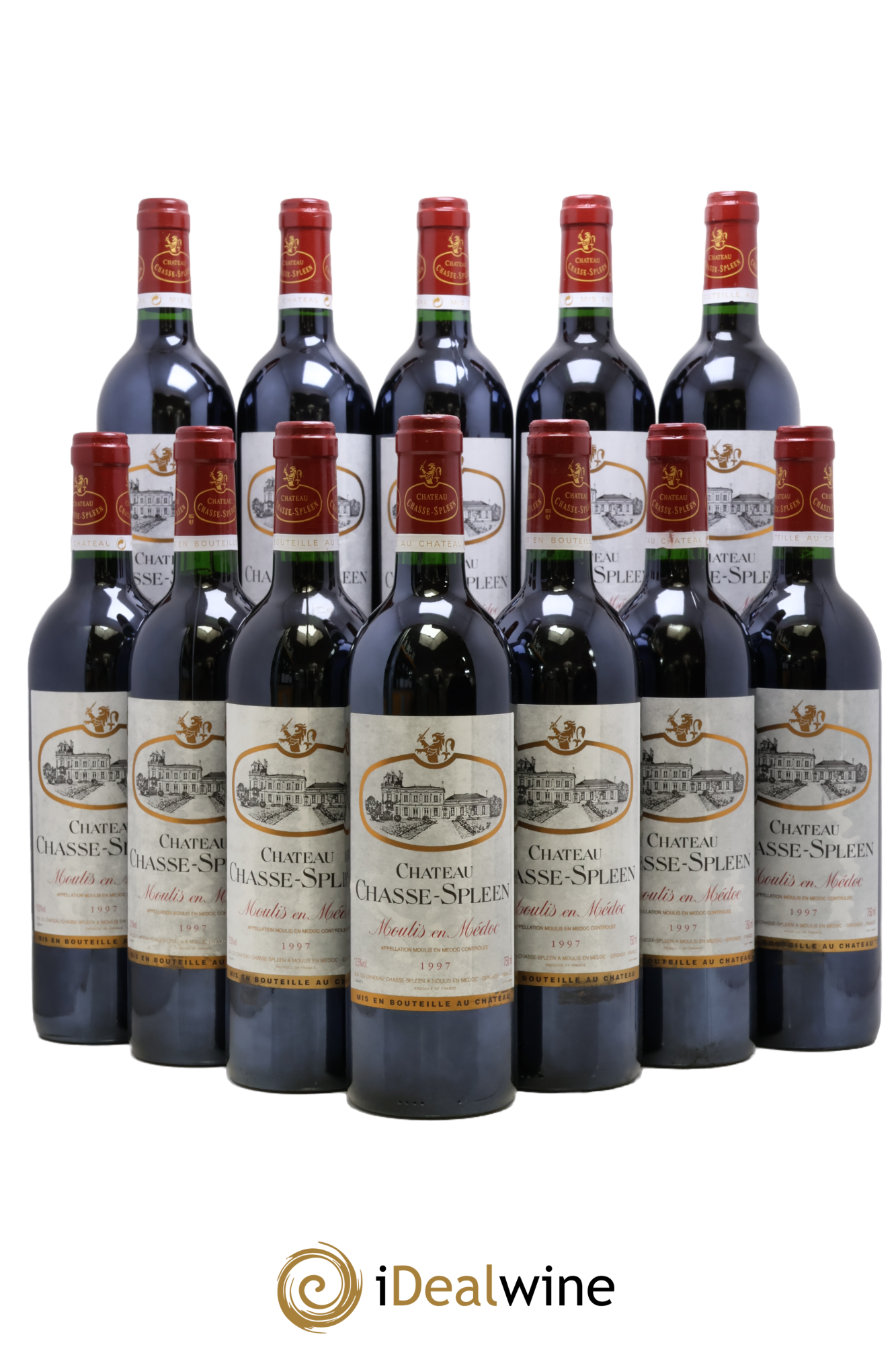 Château Chasse Spleen 1997 - Lot of 12 bottles - 0