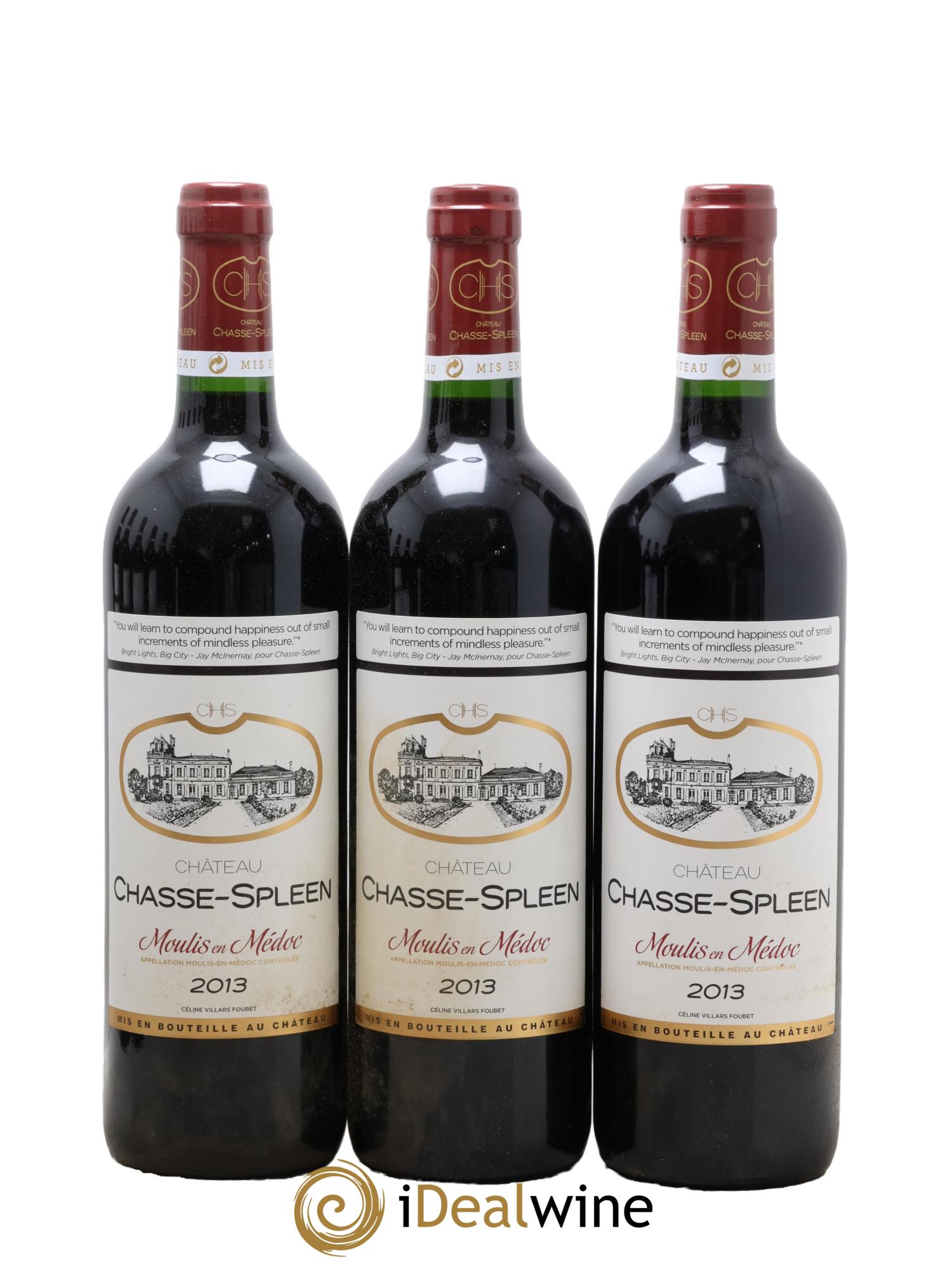 Château Chasse Spleen 2013 - Posten von 12 Flaschen - 2