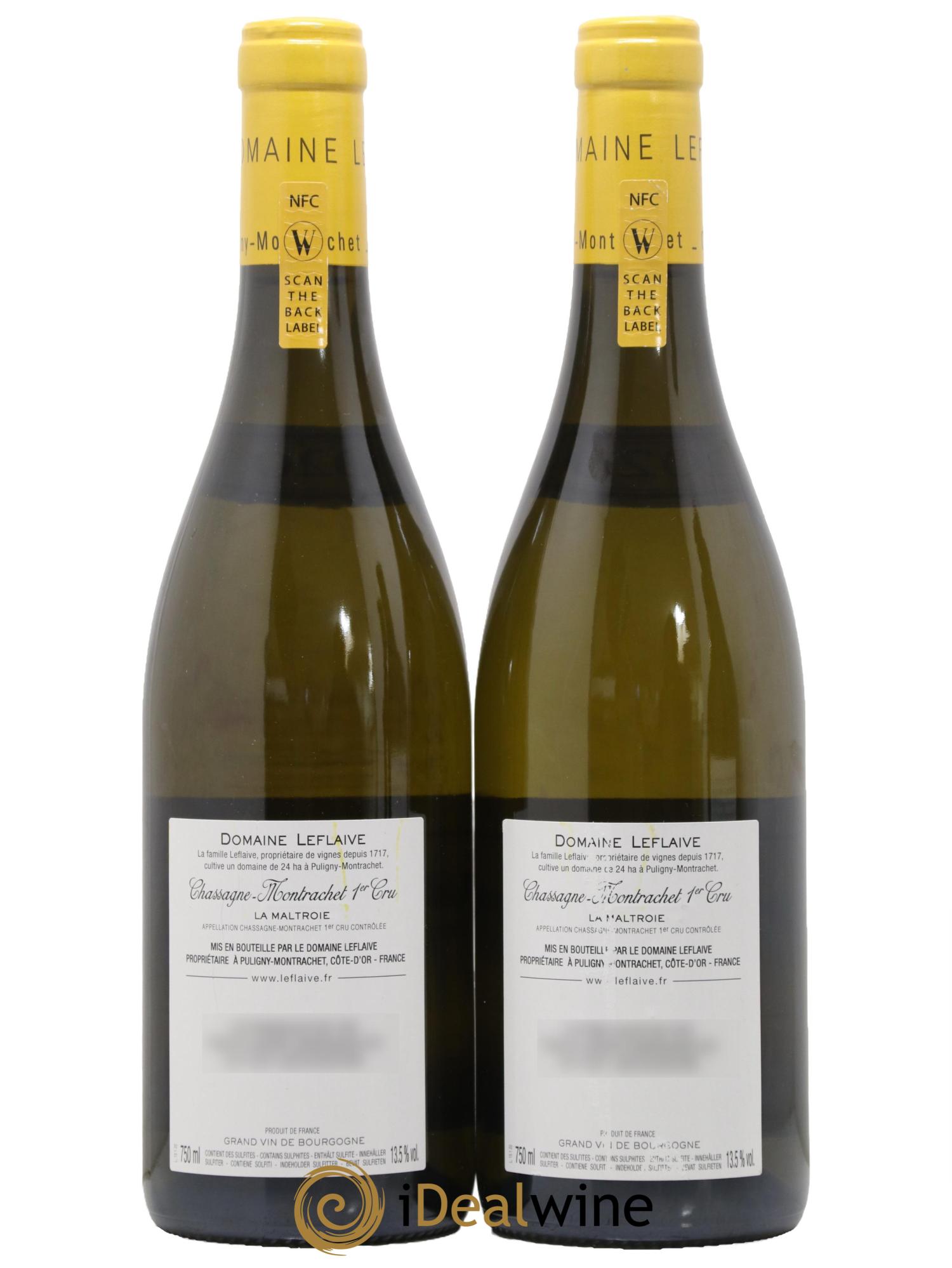Chassagne-Montrachet 1er Cru La Maltroie Leflaive 2020 - Lot de 2 bouteilles - 1