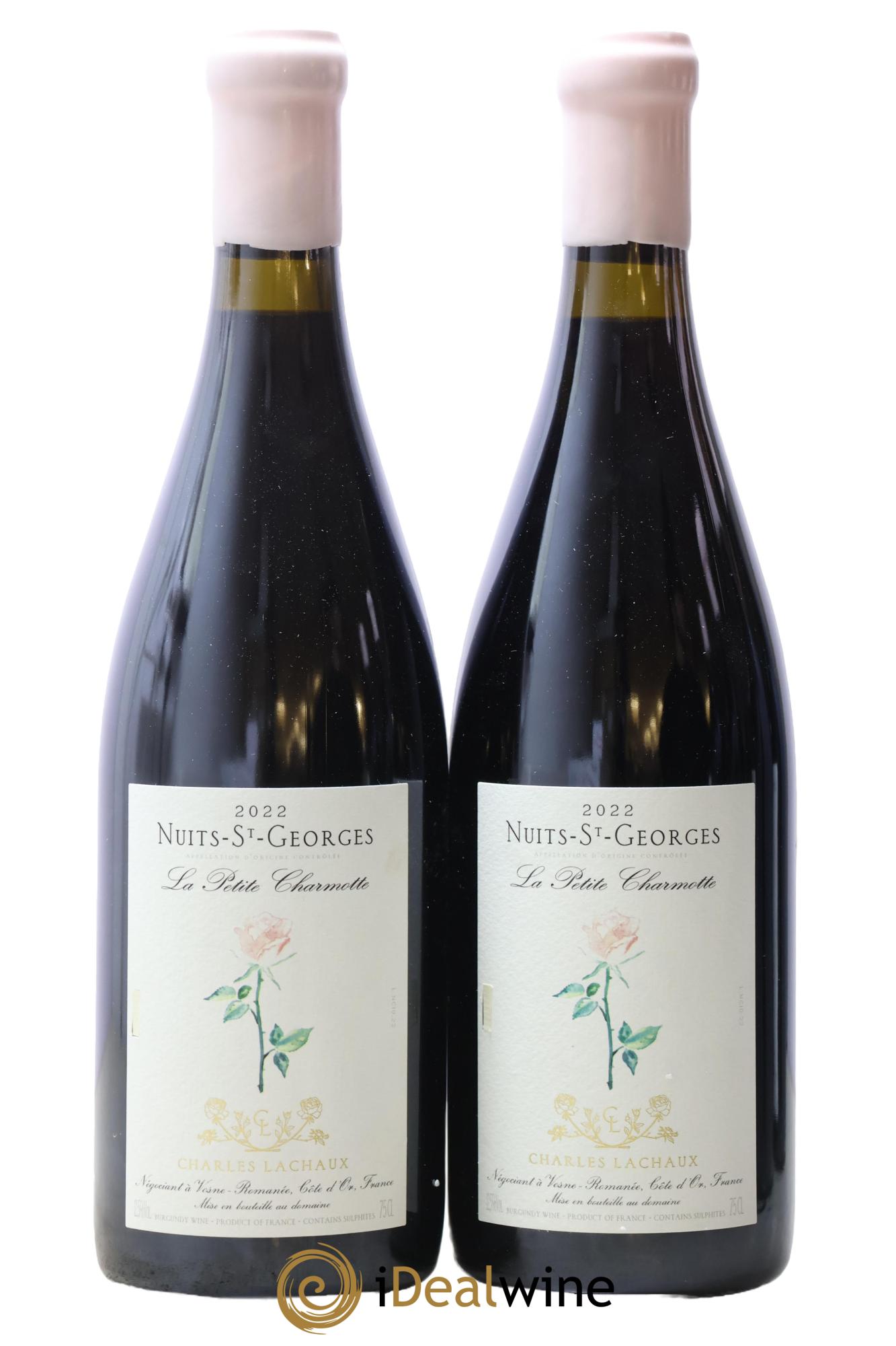 Nuits-Saint-Georges La Petite Charmotte Charles Lachaux 2022 - Lot de 2 bouteilles - 0