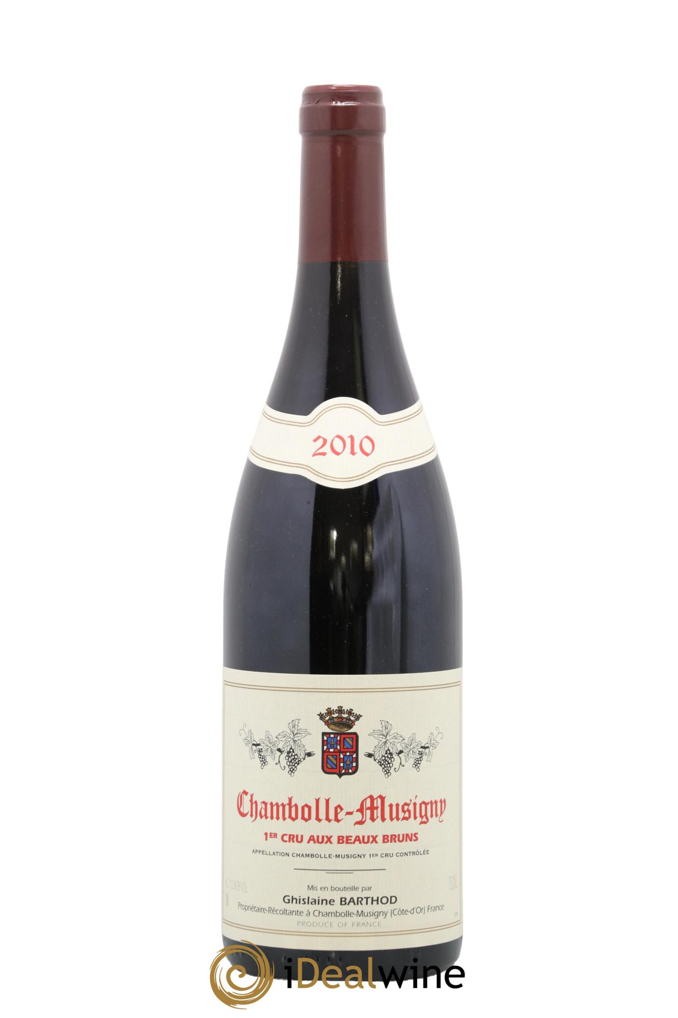 Chambolle-Musigny 1er Cru Aux Beaux Bruns Ghislaine Barthod 2010 - Lot of 1 bottle - 0