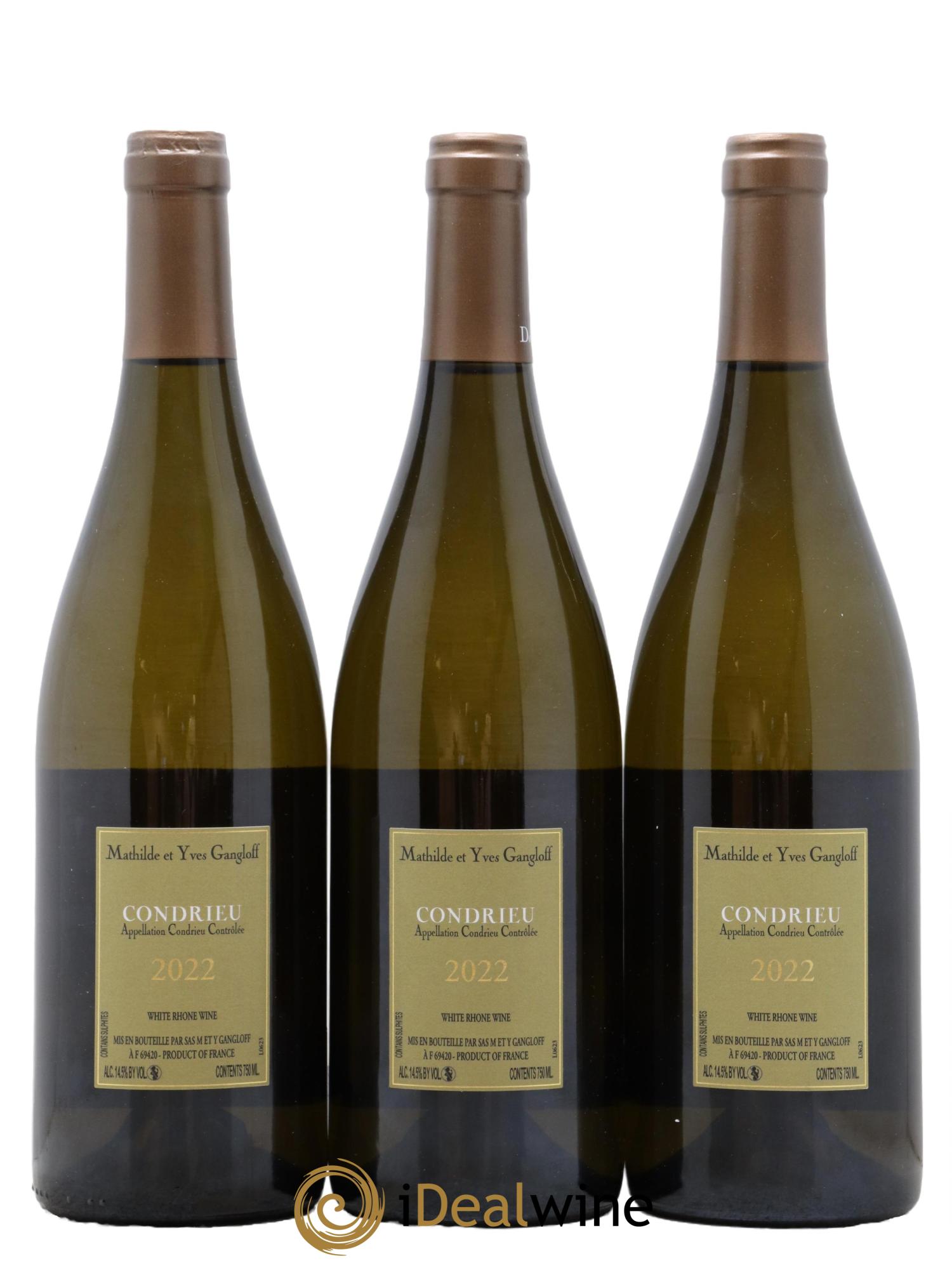 Condrieu Domaine Gangloff (Domaine) 2022 - Lot de 3 bouteilles - 1