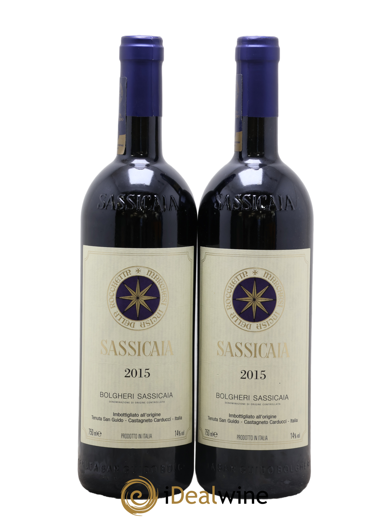 Bolgheri DOC Sassicaia Tenuta San Guido 2015 - Lot de 2 bouteilles - 0