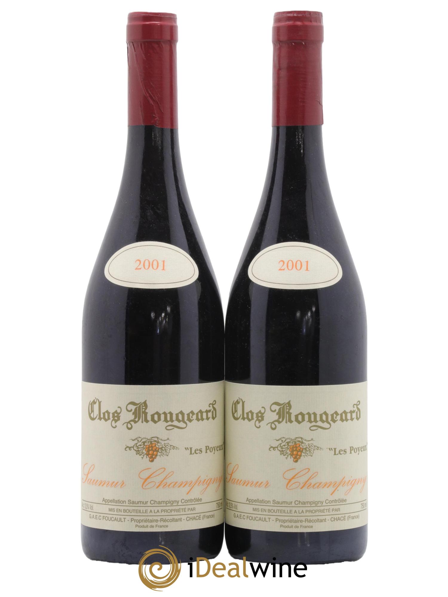 Saumur-Champigny Les Poyeux Clos Rougeard 2001 - Lot de 2 bouteilles - 0