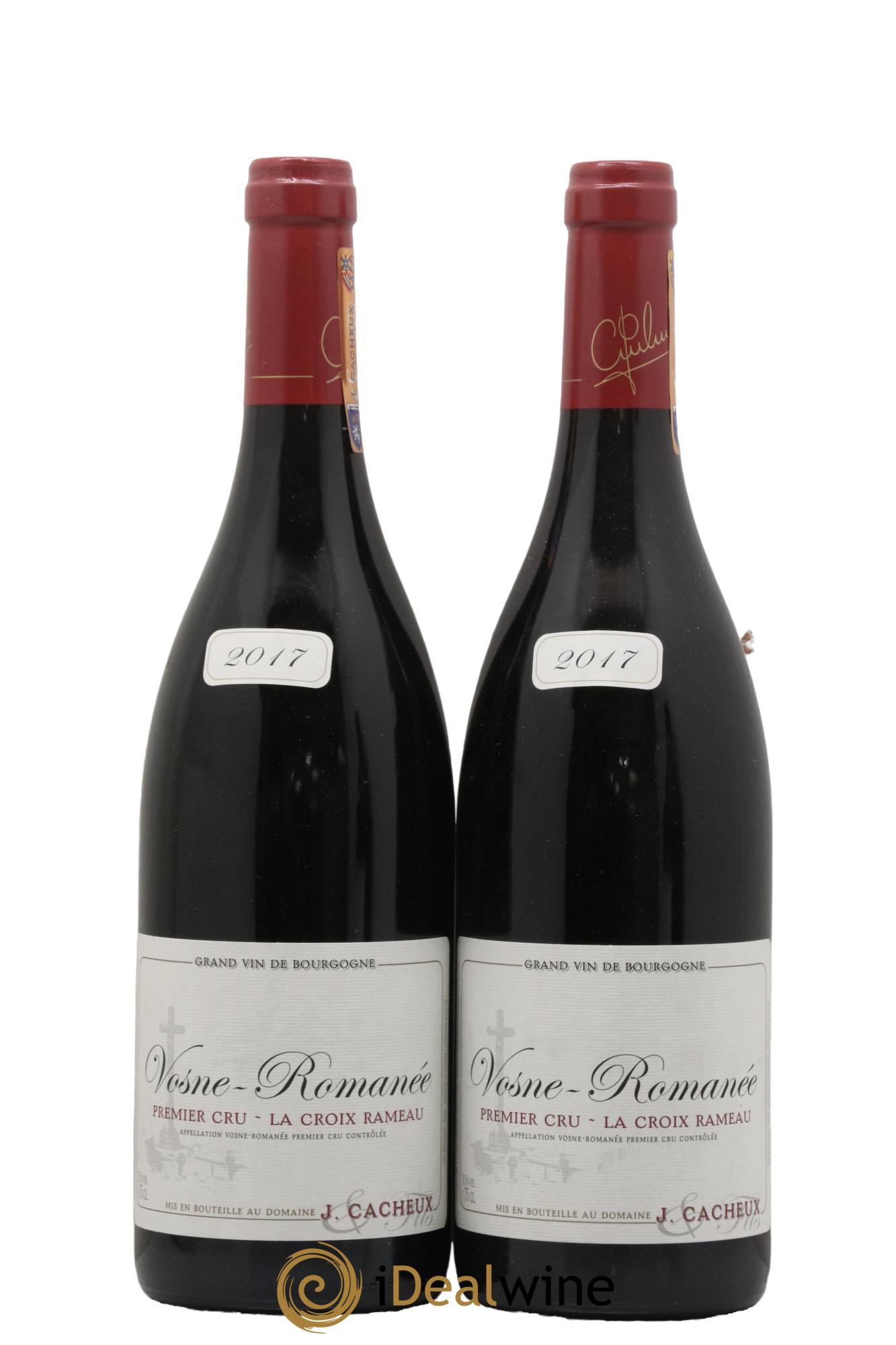 Vosne-Romanée 1er Cru La Croix Rameau Jacques Cacheux & Fils 2017 - Posten von 2 Flaschen - 0