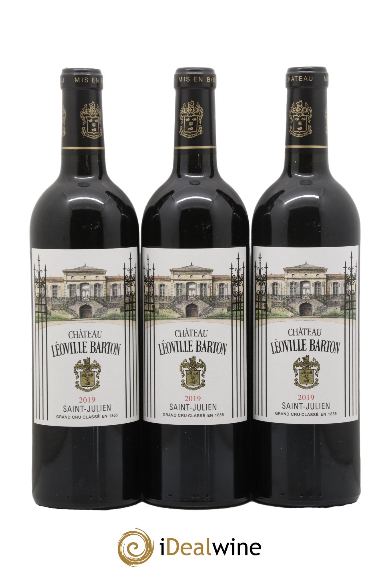 Château Léoville Barton 2ème Grand Cru Classé 2019 - Lot de 3 bouteilles - 0