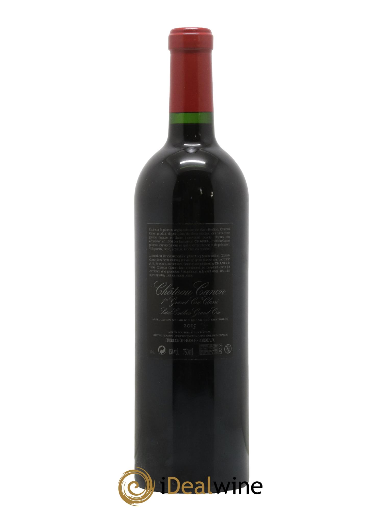 Château Canon 1er Grand Cru Classé B 2015 - Lot de 1 bouteille - 1