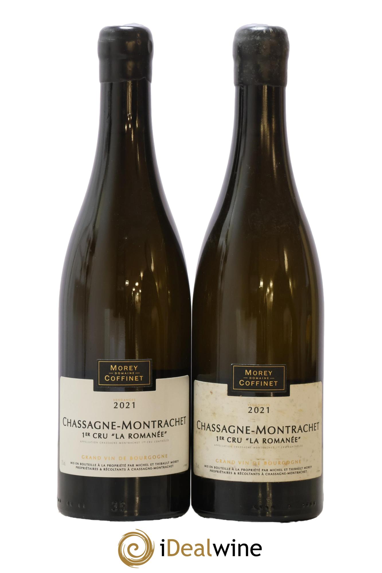 Chassagne-Montrachet 1er Cru La Romanée Morey-Coffinet (Domaine) 2021 - Lot de 2 bouteilles - 0