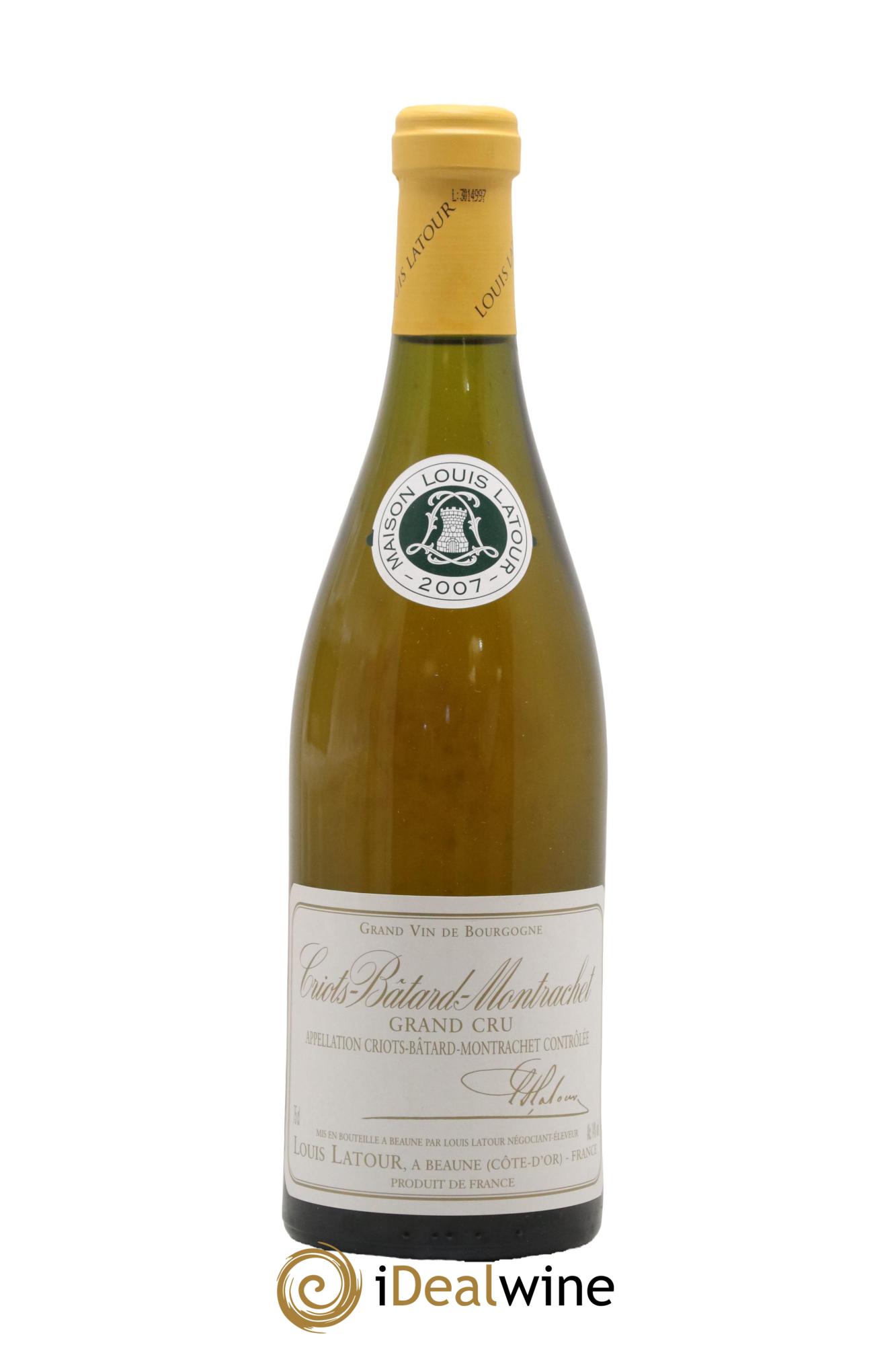 Criots-Bâtard-Montrachet Grand Cru Louis Latour 2007 - Lot of 1 bottle - 0