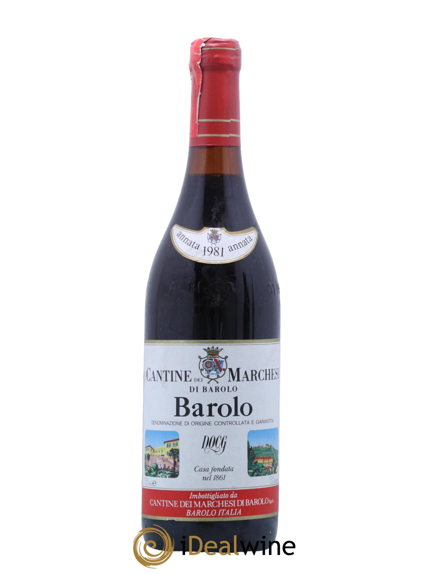 Barolo Marchesi Di Barolo 1981 - Lot de 1 bouteille - 0