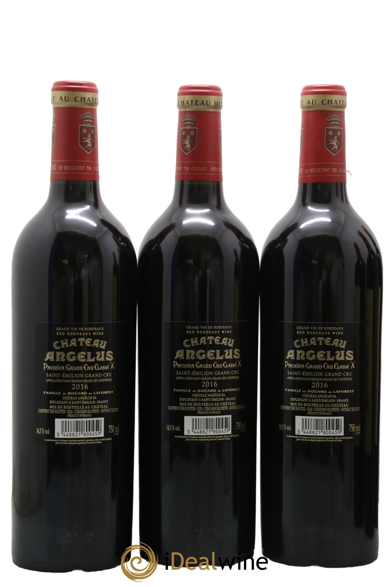 Château Angélus 1er Grand Cru Classé A 2016 - Lot of 6 bottles - 4