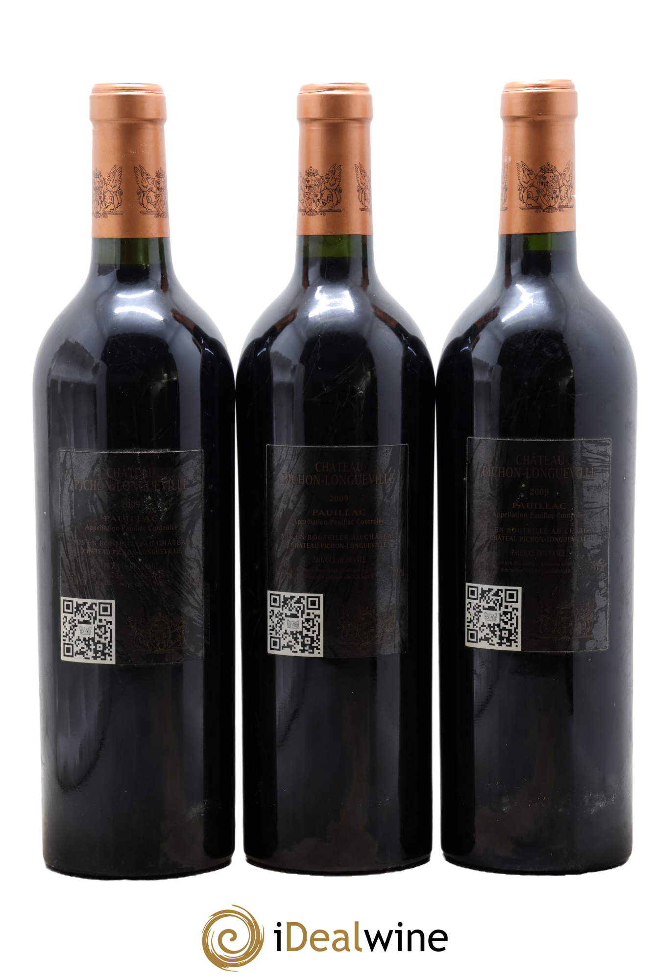 Pichon Longueville Baron 2ème Grand Cru Classé 2009 - Lote de 3 botellas - 1
