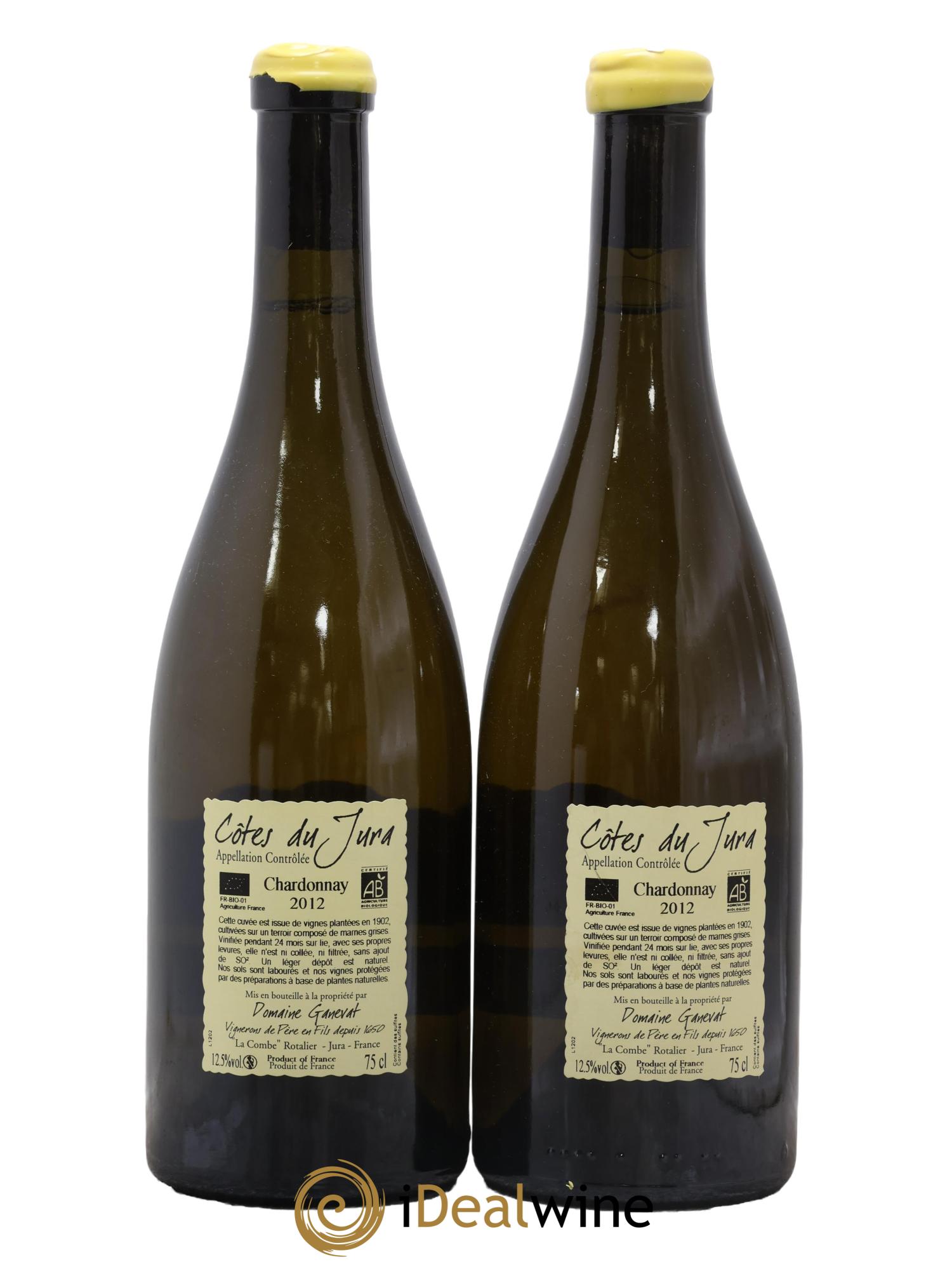 Côtes du Jura Les Chalasses Vieilles Vignes Jean-François Ganevat (Domaine) 2012 - Lot of 2 bottles - 1