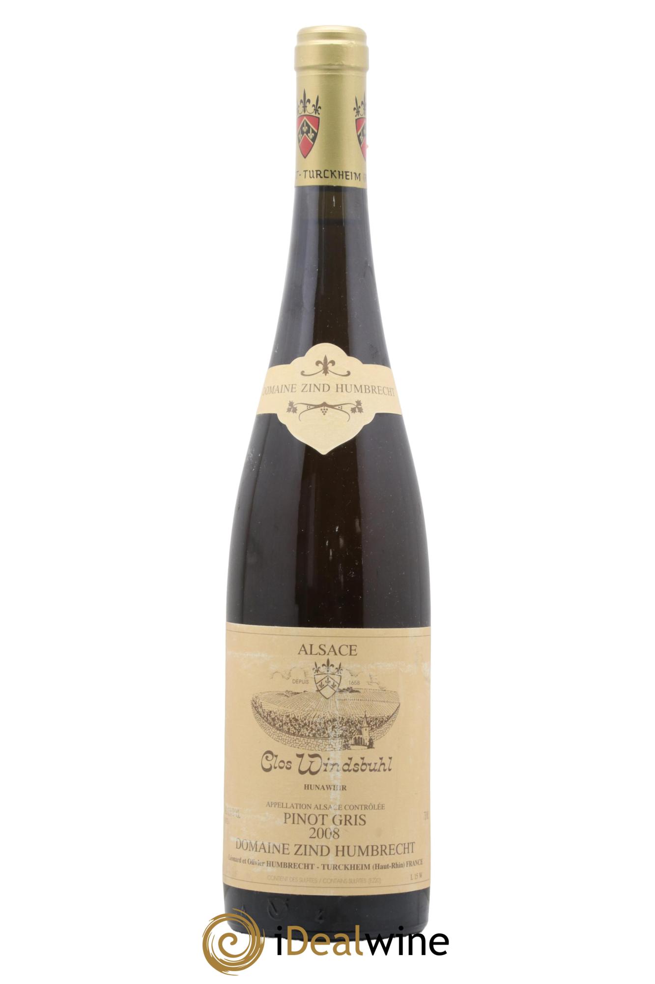 Alsace Pinot Gris Clos Windsbuhl Zind-Humbrecht (Domaine) 2008 - Posten von 1 Flasche - 0