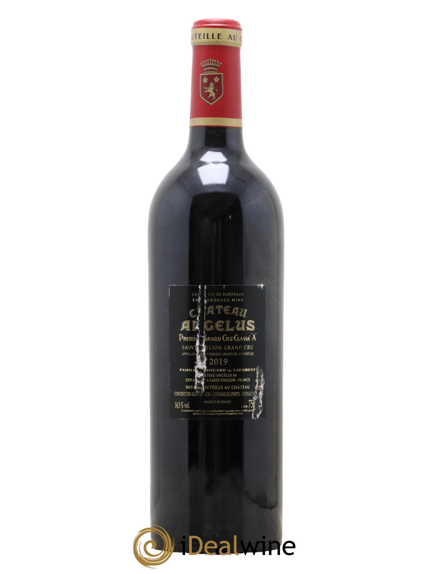 Château Angélus 1er Grand Cru Classé A 2019 - Lot de 1 bouteille - 1