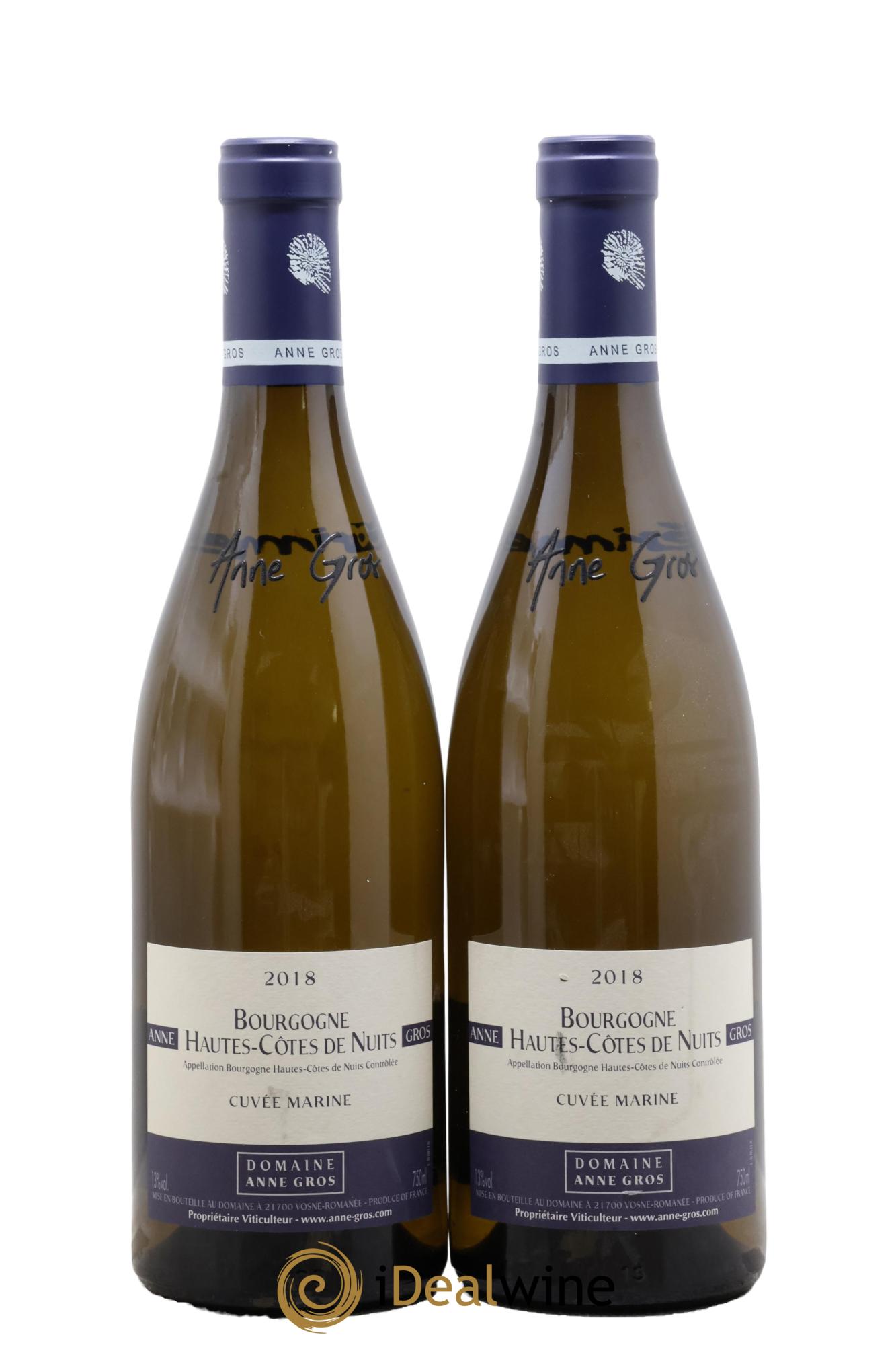 Hautes-Côtes de Nuits Cuvée Marine Anne Gros 2018 - Posten von 2 Flaschen - 0
