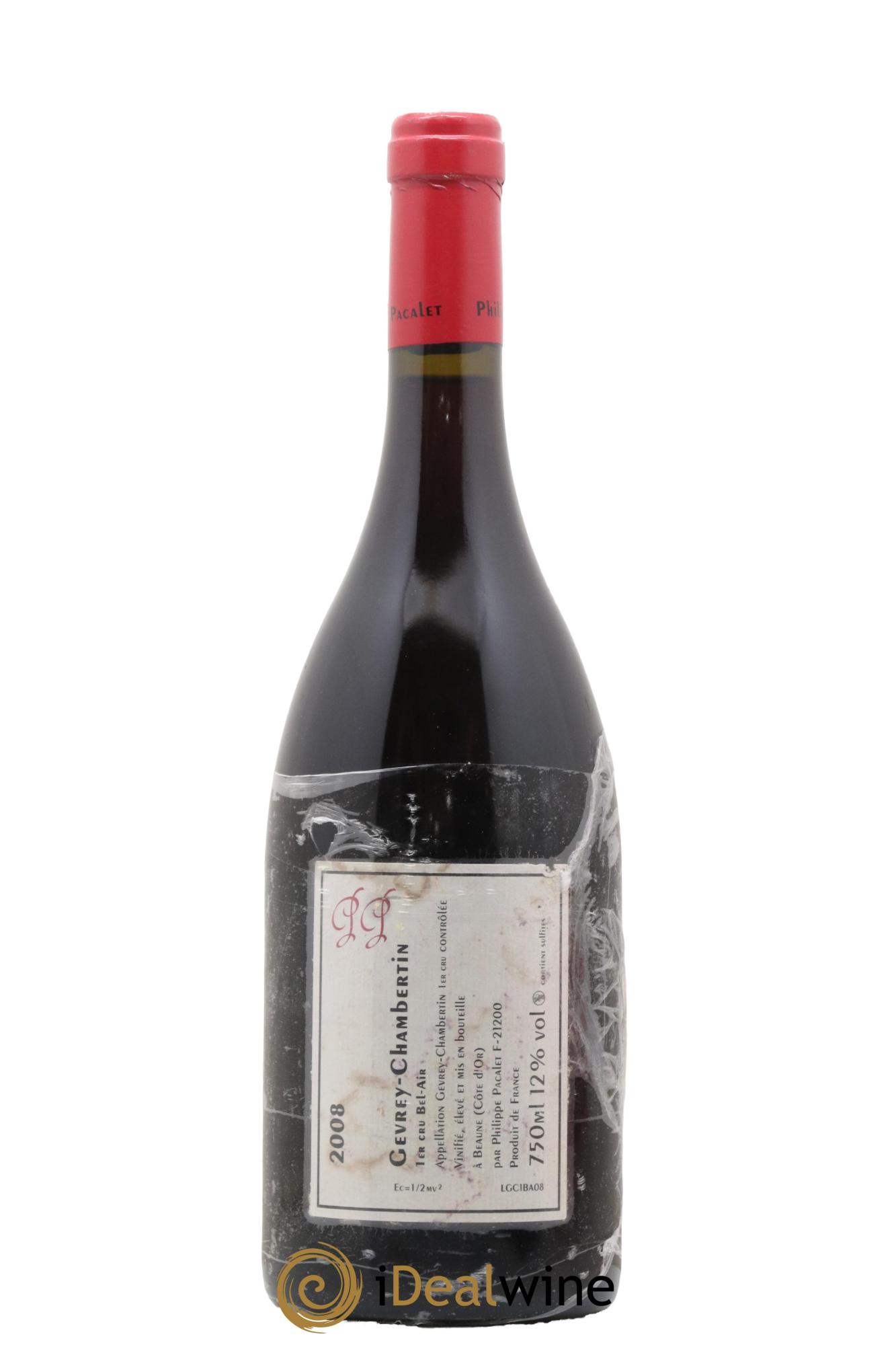 Gevrey-Chambertin 1er Cru Bel Air Philippe Pacalet 2008 - Lot of 1 bottle - 1