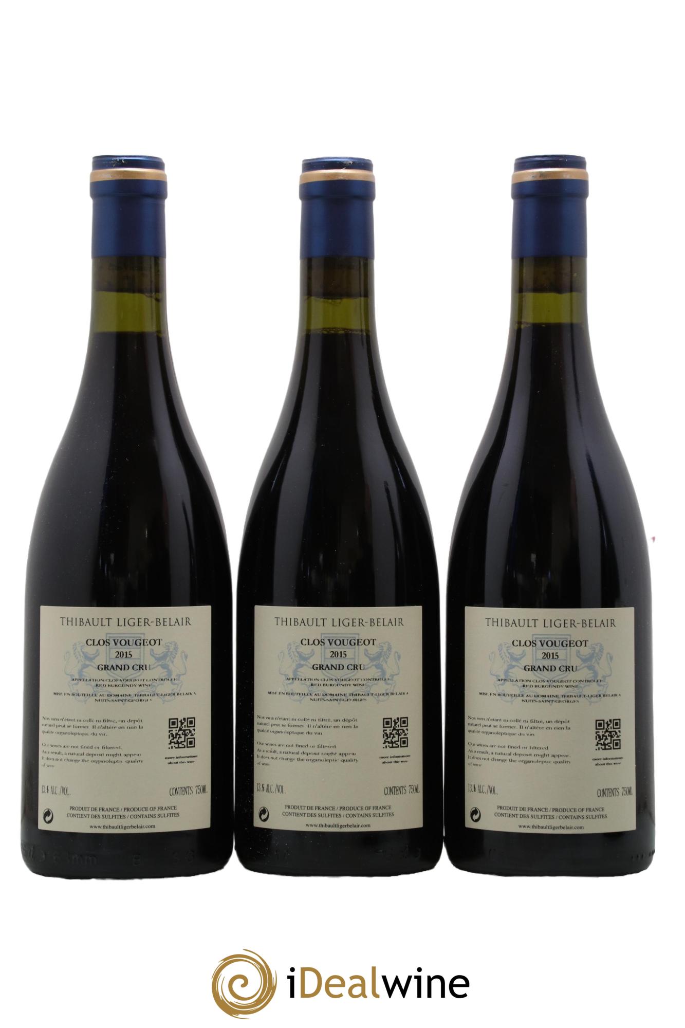Clos de Vougeot Grand Cru Thibault Liger-Belair 2015 - Lot de 6 bouteilles - 2