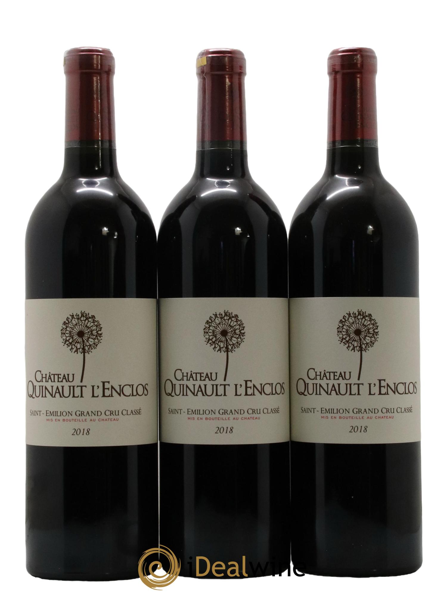 Château Quinault L'Enclos 2018 - Lot de 3 bouteilles - 0
