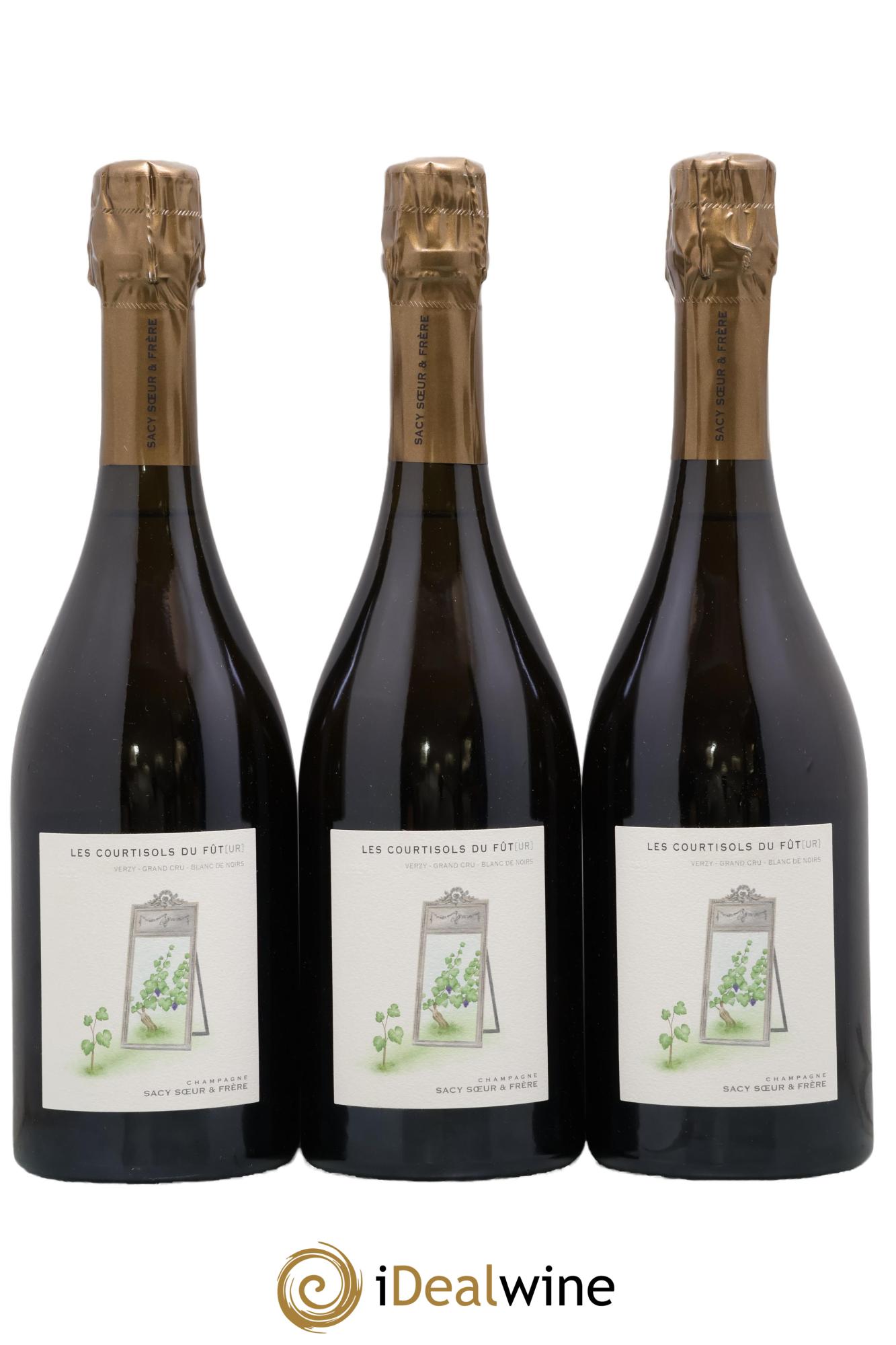 Champagne Blanc de Noirs Les Courtisols du Fut(ur) Domaine Sacy Sœur et Frere 2020 - Posten von 3 Flaschen - 0