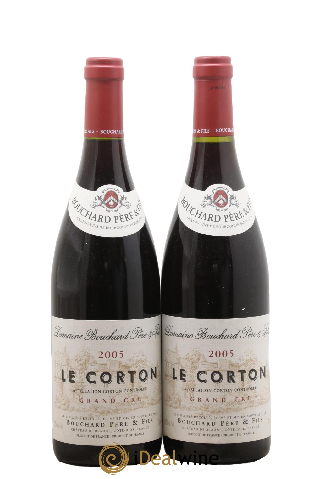 Corton Grand Cru Le Corton Bouchard Père & Fils 2005 - Lot de 2 bouteilles - 0