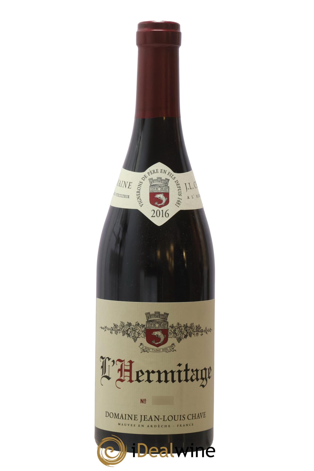 Hermitage Jean-Louis Chave 2016 - Lot of 1 bottle - 0