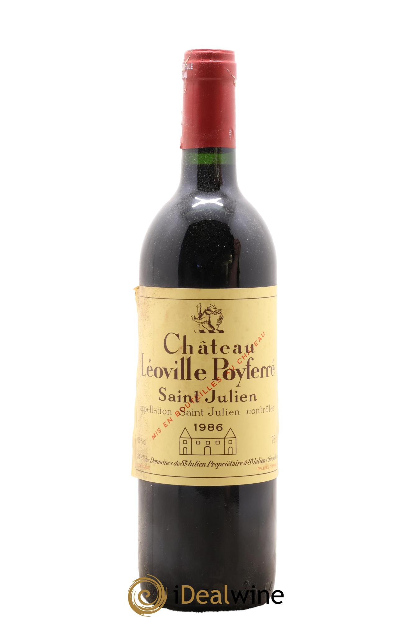 Château Léoville Poyferré 2ème Grand Cru Classé 1986 - Posten von 1 Flasche - 0