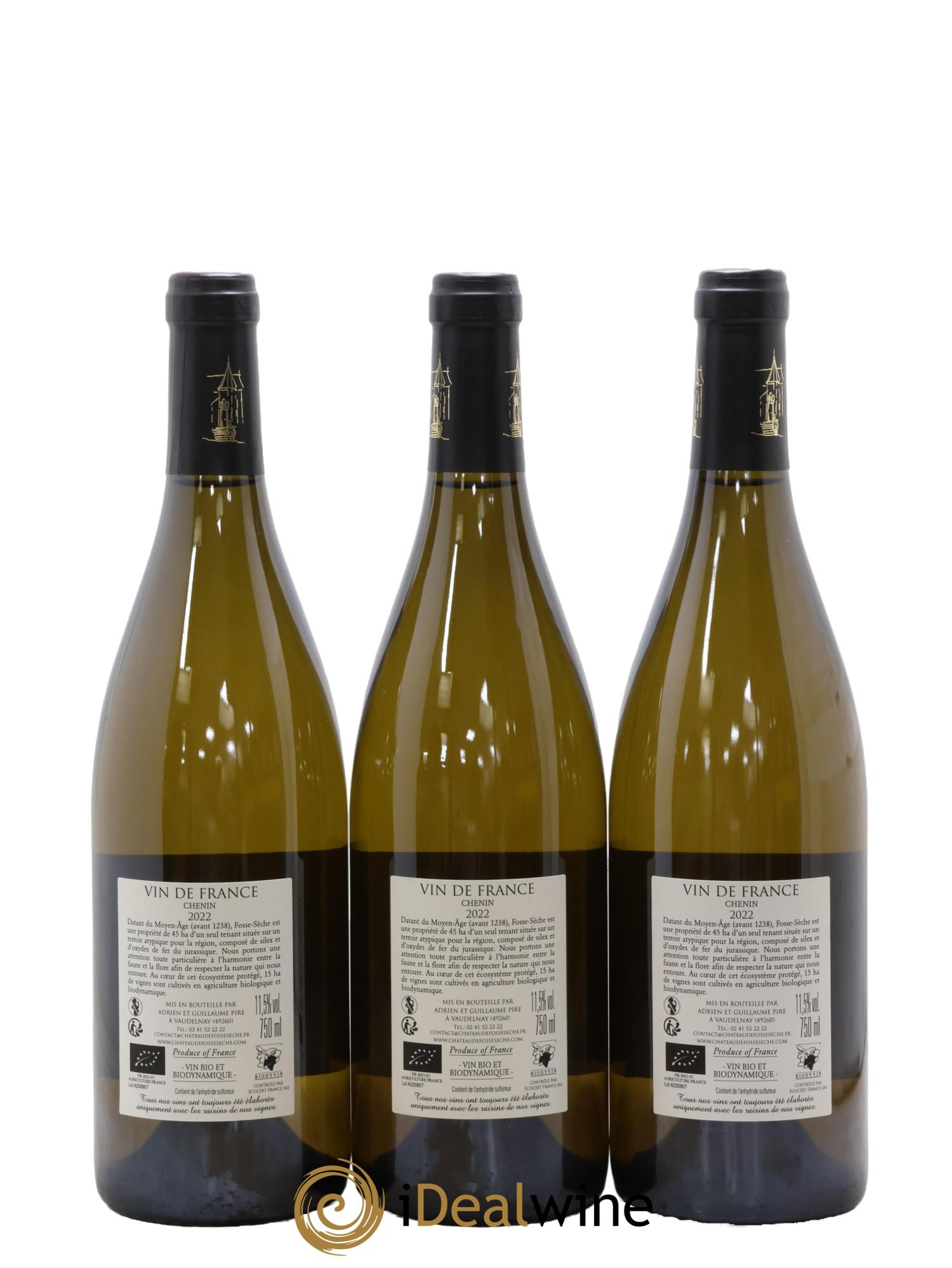 Vin de France Arcane Domaine Fosse-Sèche 2022 - Lot de 3 bouteilles - 1