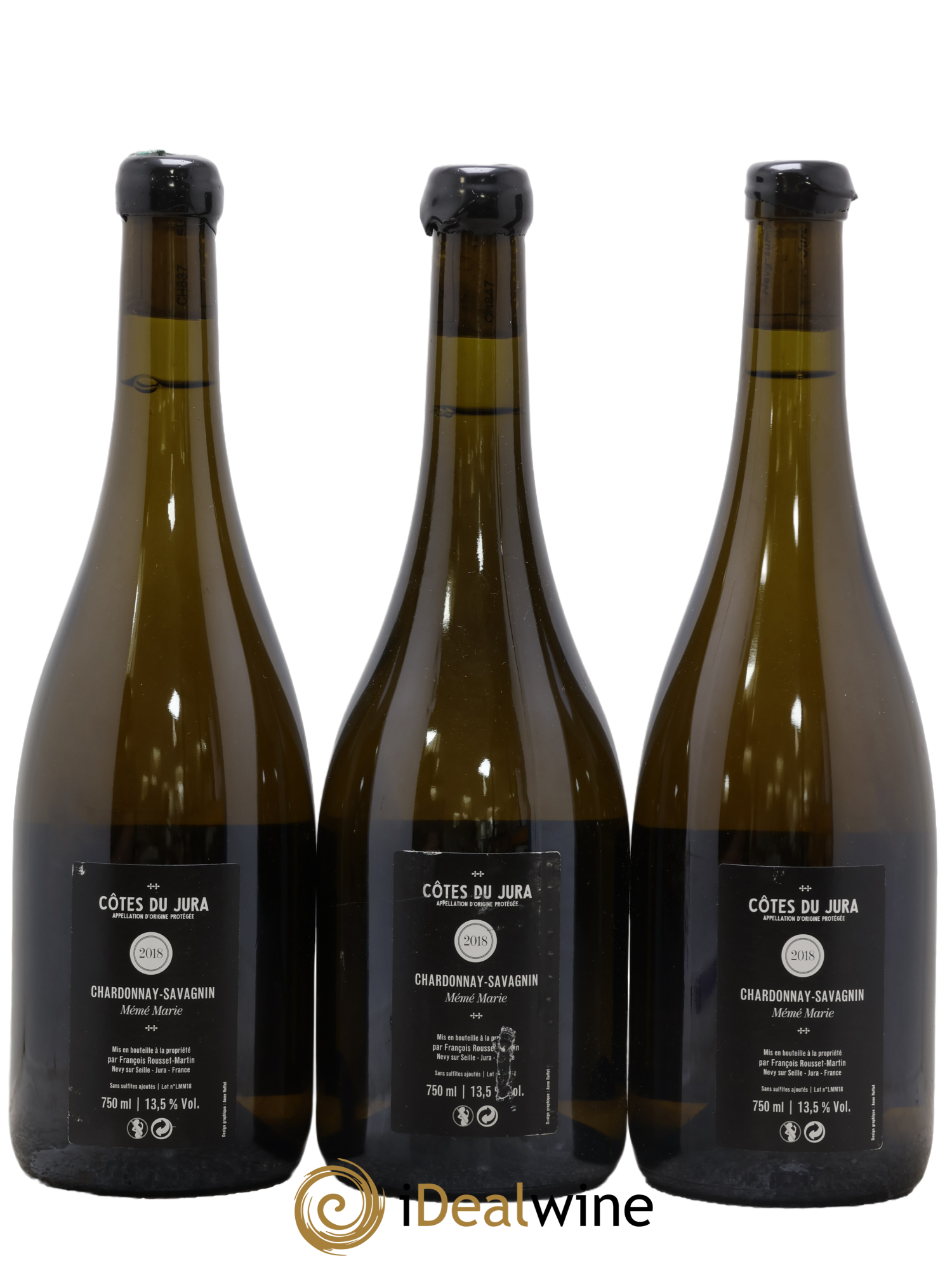 Côtes du Jura Mémé Marie François Rousset Martin 2018 - Lot de 3 bouteilles - 1