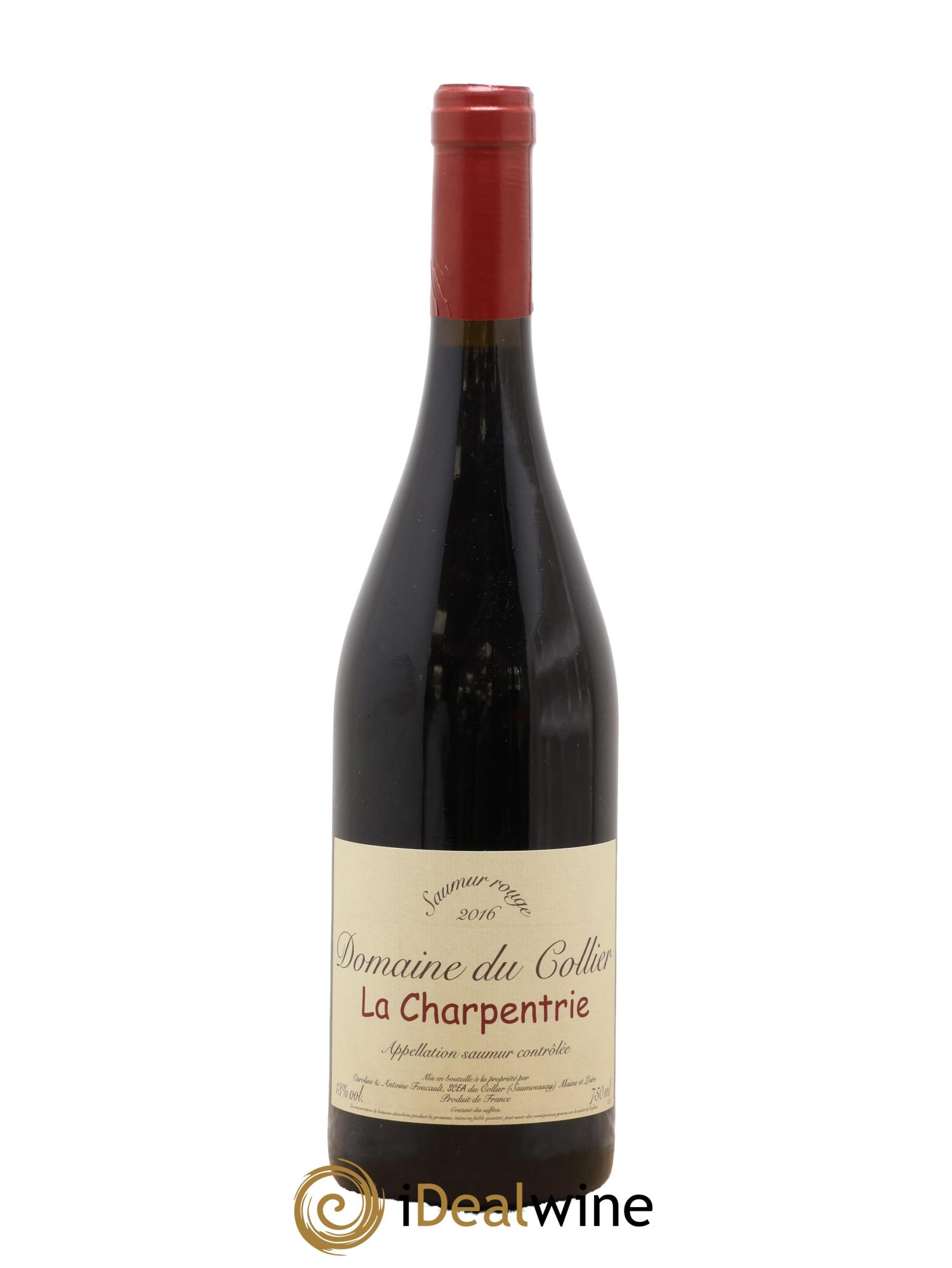 Saumur La Charpentrie Domaine du Collier 2016 - Lot de 1 bouteille - 0