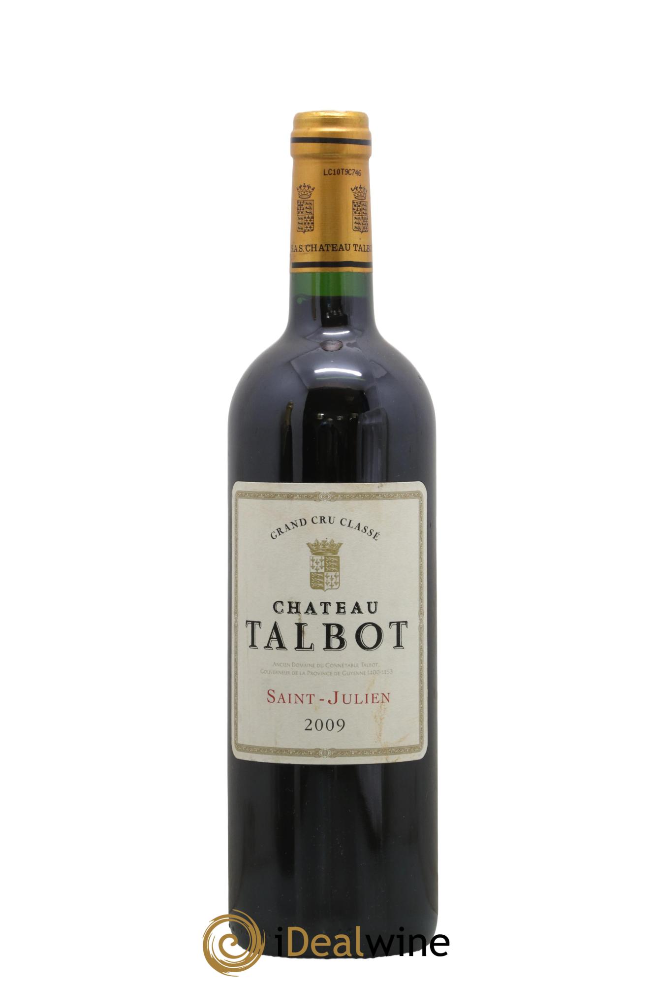 Château Talbot 4ème Grand Cru Classé 2009 - Lot of 1 bottle - 0