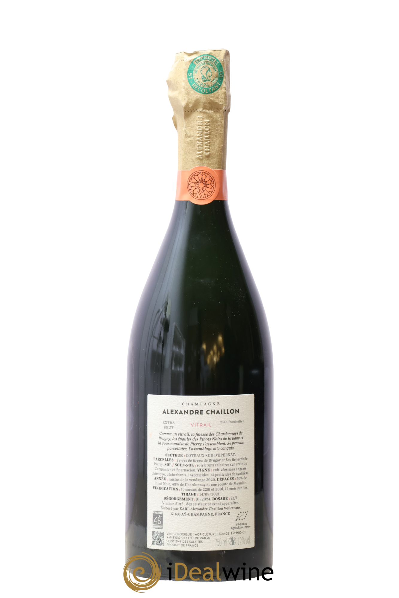 Extra Brut Vitrail Alexandre Chaillon - Lotto di 1 bottiglia - 1