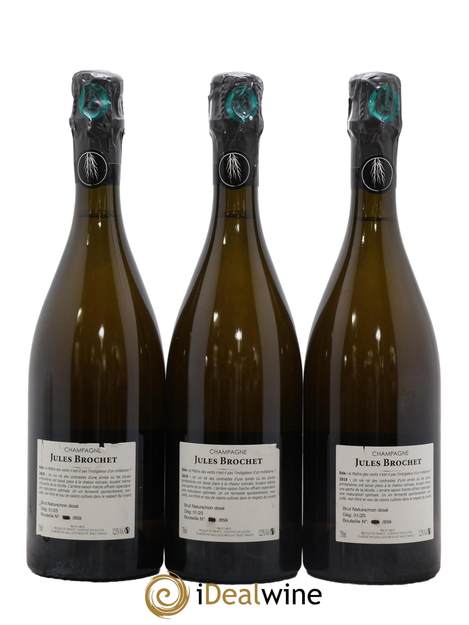 Eole Jules Brochet 2019 - Posten von 3 Flaschen - 1