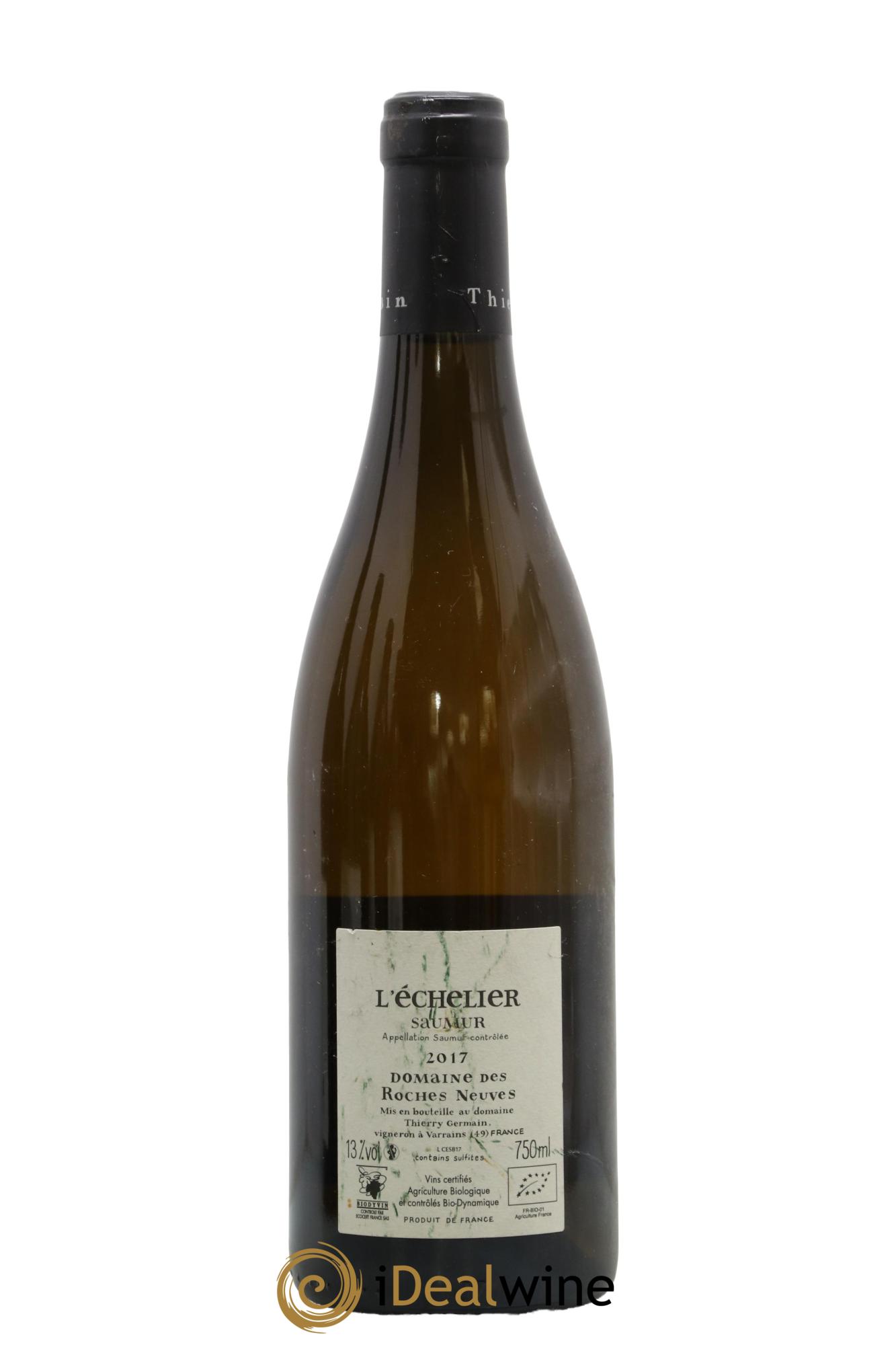 Saumur l'Echelier Domaine des Roches Neuves - Thierry Germain 2017 - Lotto di 1 bottiglia - 1