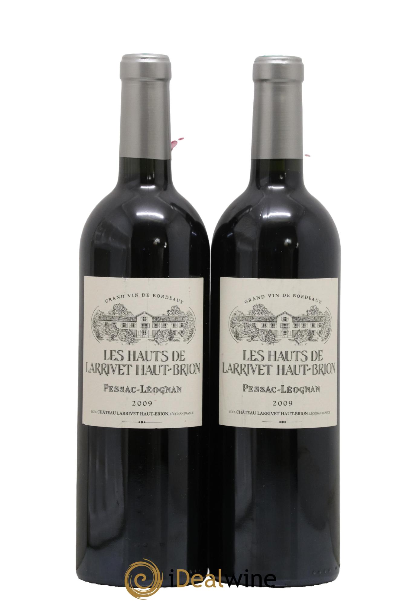 Pessac-Léognan Les Hauts de Larrivet Haut Brion 2009 - Lot of 2 bottles - 0