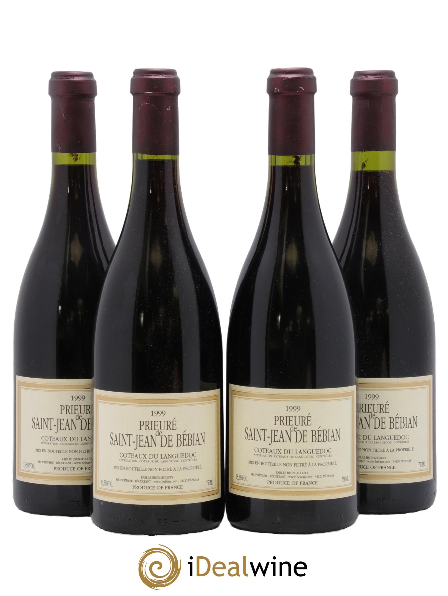 Languedoc Prieuré St-Jean de Bébian 1999 - Lot de 4 bouteilles - 0