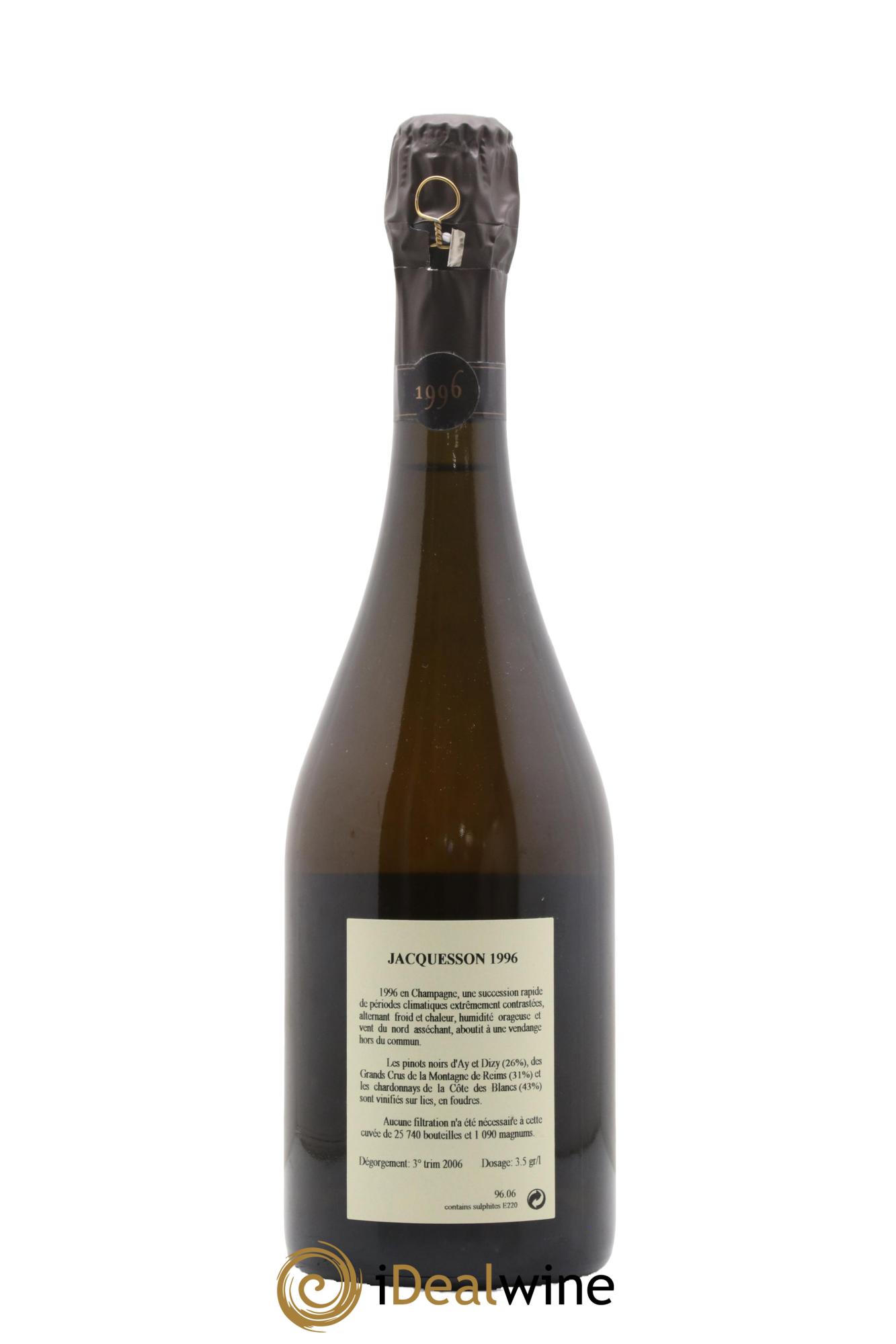 Millésimé Jacquesson 1996 - Lotto di 1 bottiglia - 1