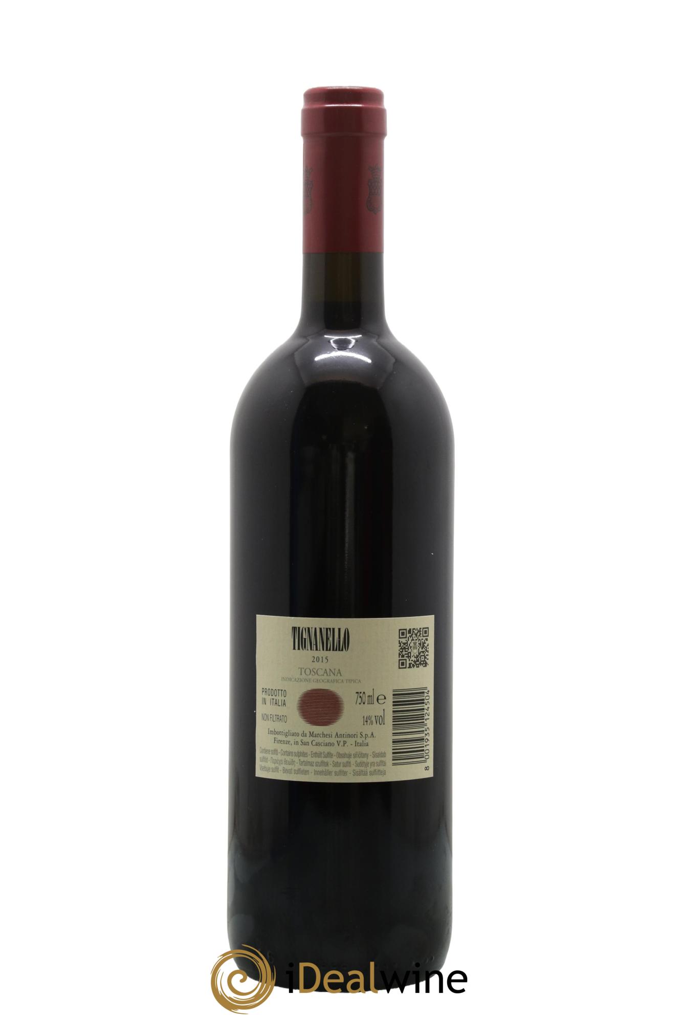 Toscana IGT Tignanello Tenuta Tignanello - Marchesi Antinori 2015 - Lot de 1 bouteille - 1