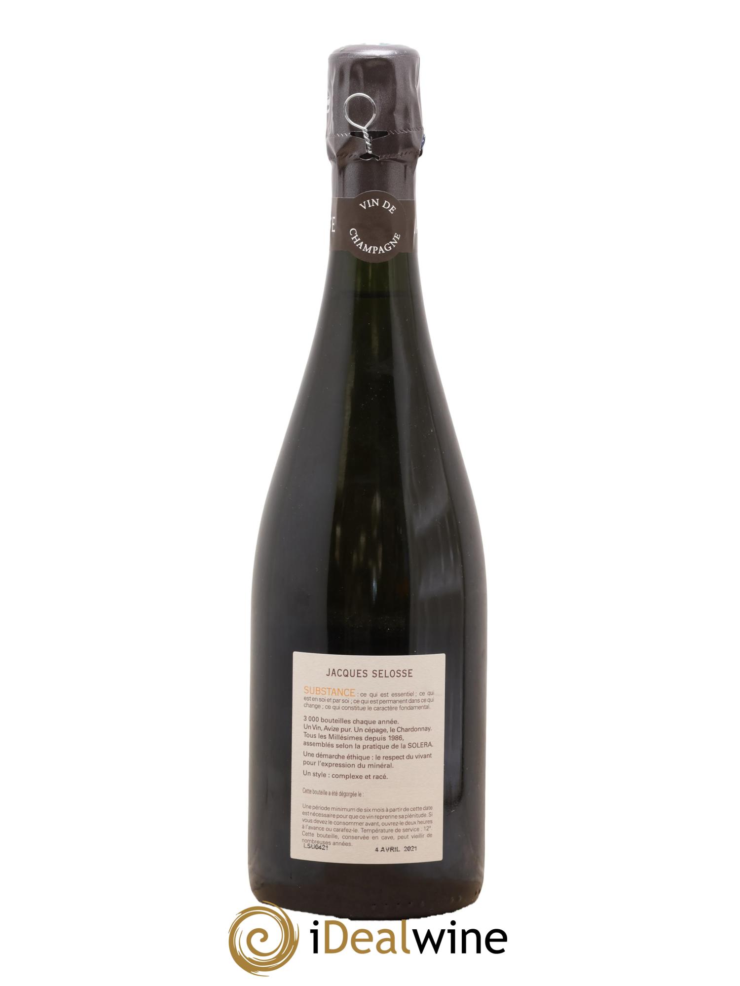 Substance Jacques Selosse - Lot of 1 bottle - 1