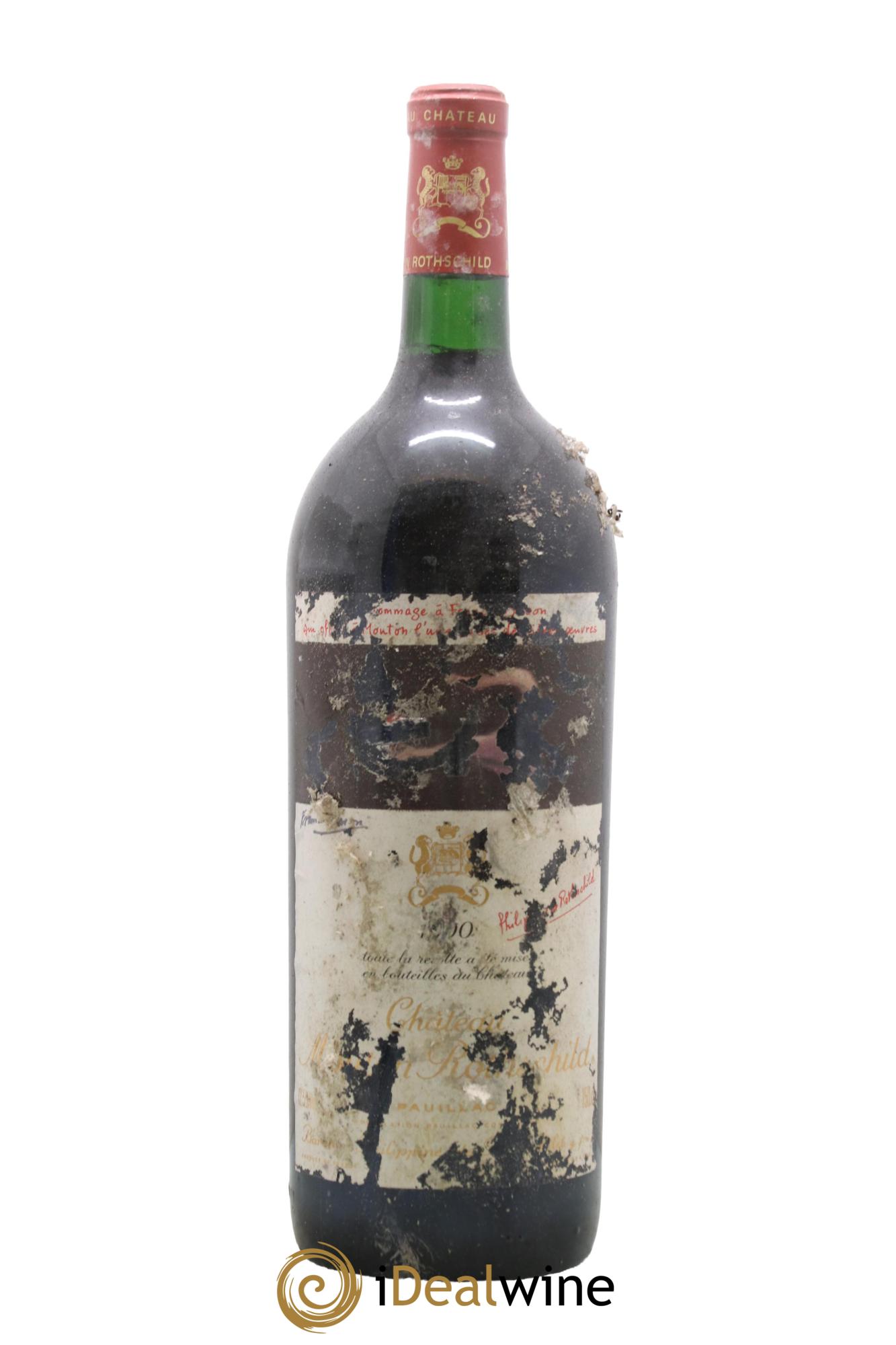 Château Mouton Rothschild 1er Grand Cru Classé 1990 - Lotto di 1 magnum - 0