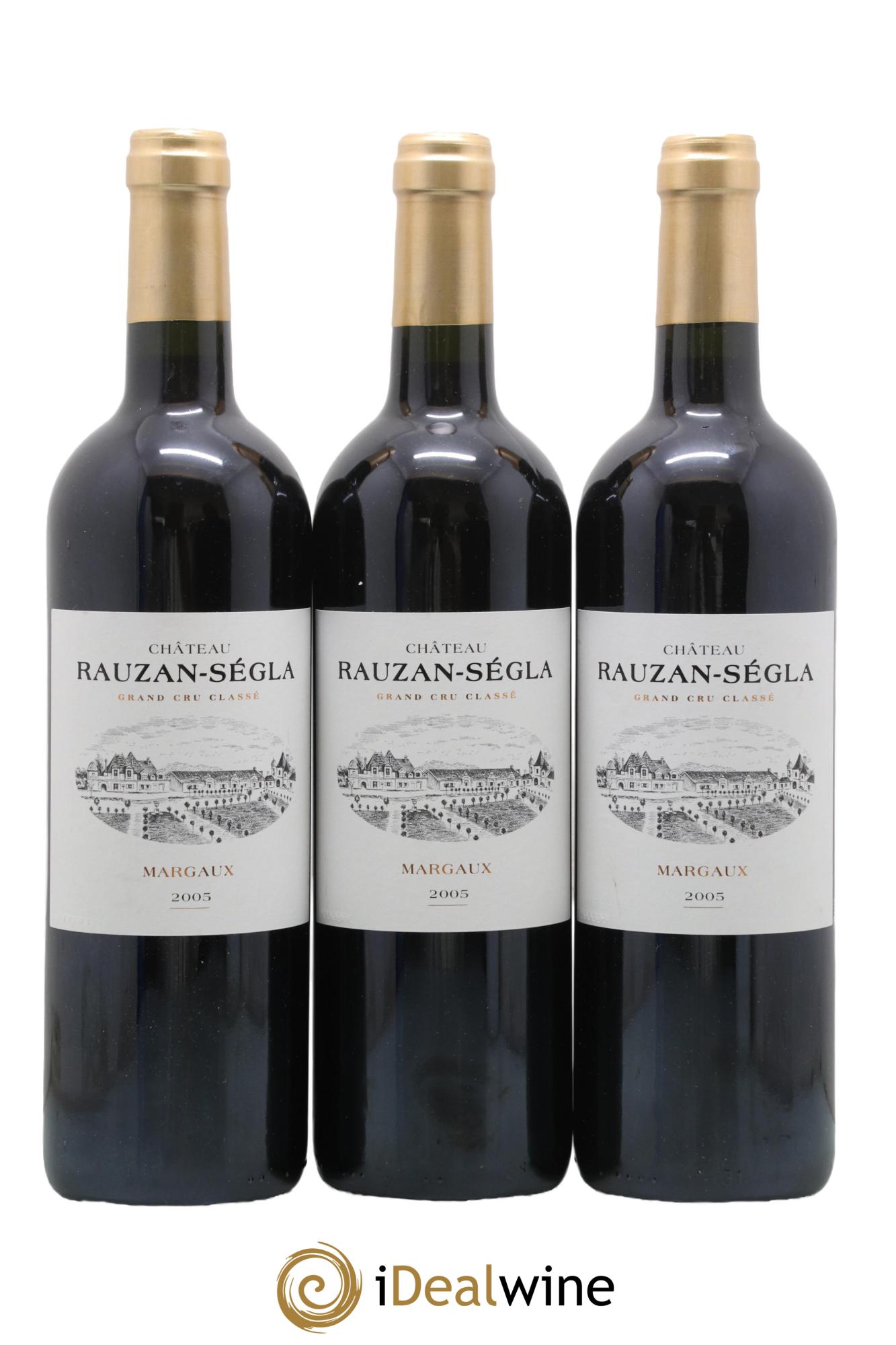 Château Rauzan Ségla Grand Cru Classé 2005 - Lotto di 3 bottiglie - 0